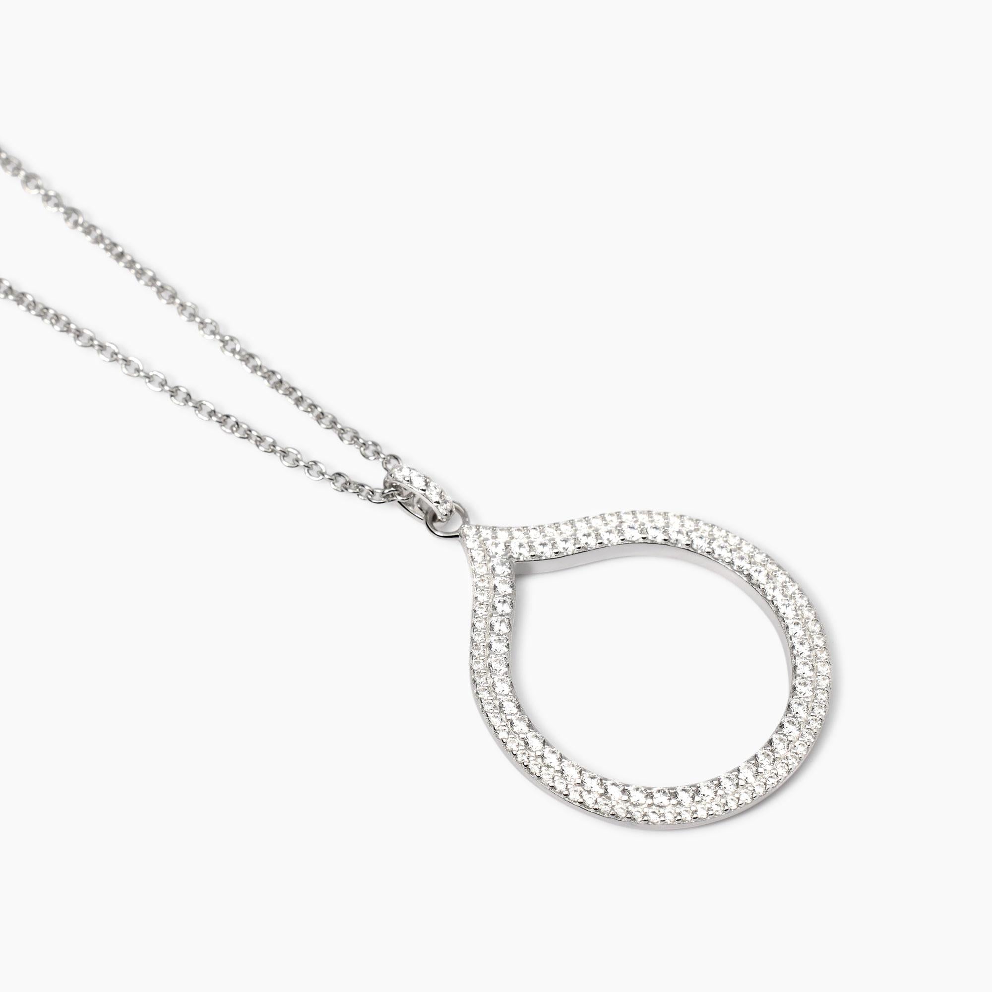 Mabina Donna - Girocollo in argento con pendete goccia in zirconi Penelope - 553783