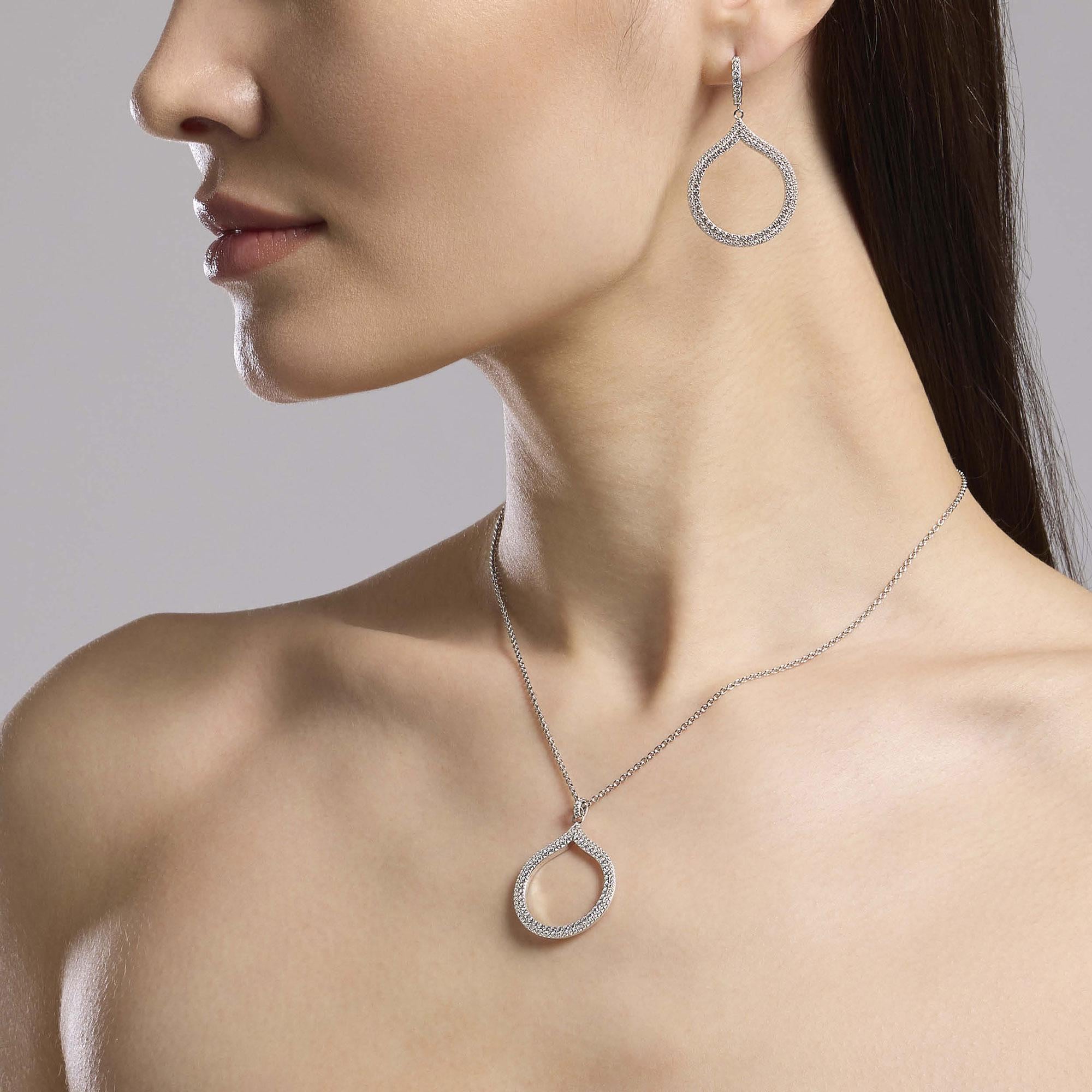 Mabina Donna - Girocollo in argento con pendete goccia in zirconi Penelope - 553783