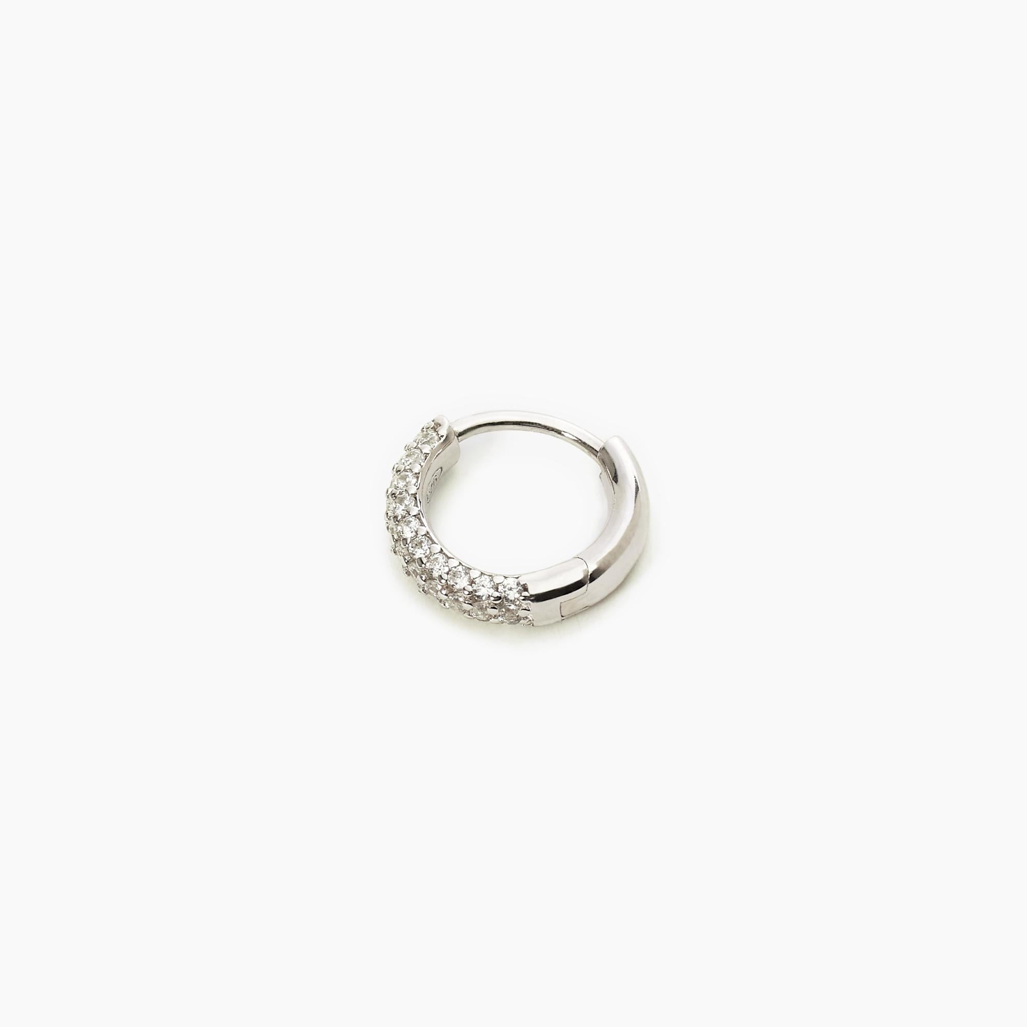 Mabina Donna - Monorecchino a cerchio con pavé di zirconi MONOMANIA - 563507