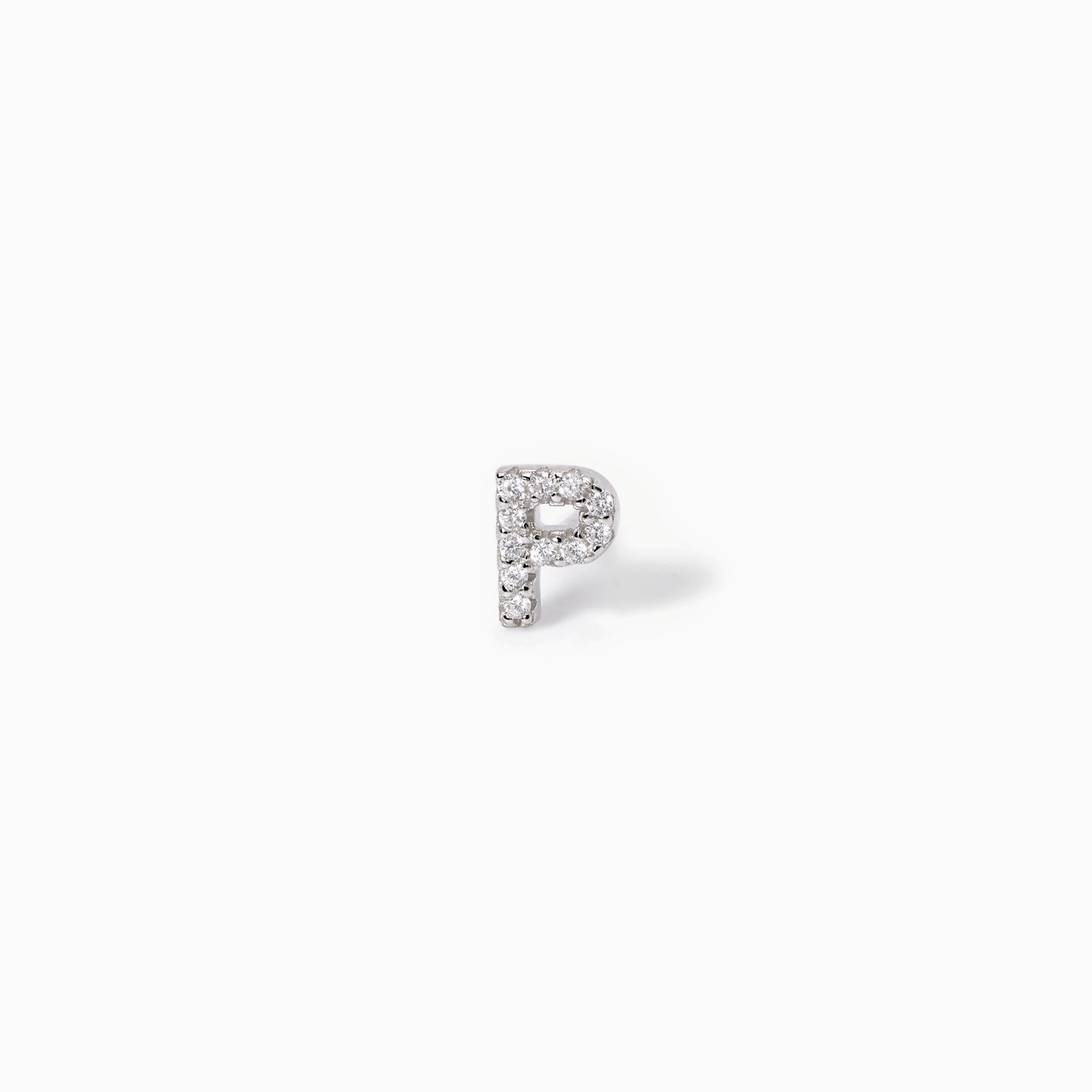 Mabina Donna - Einzelner Ohrring Buchstabe "P" - 563569P