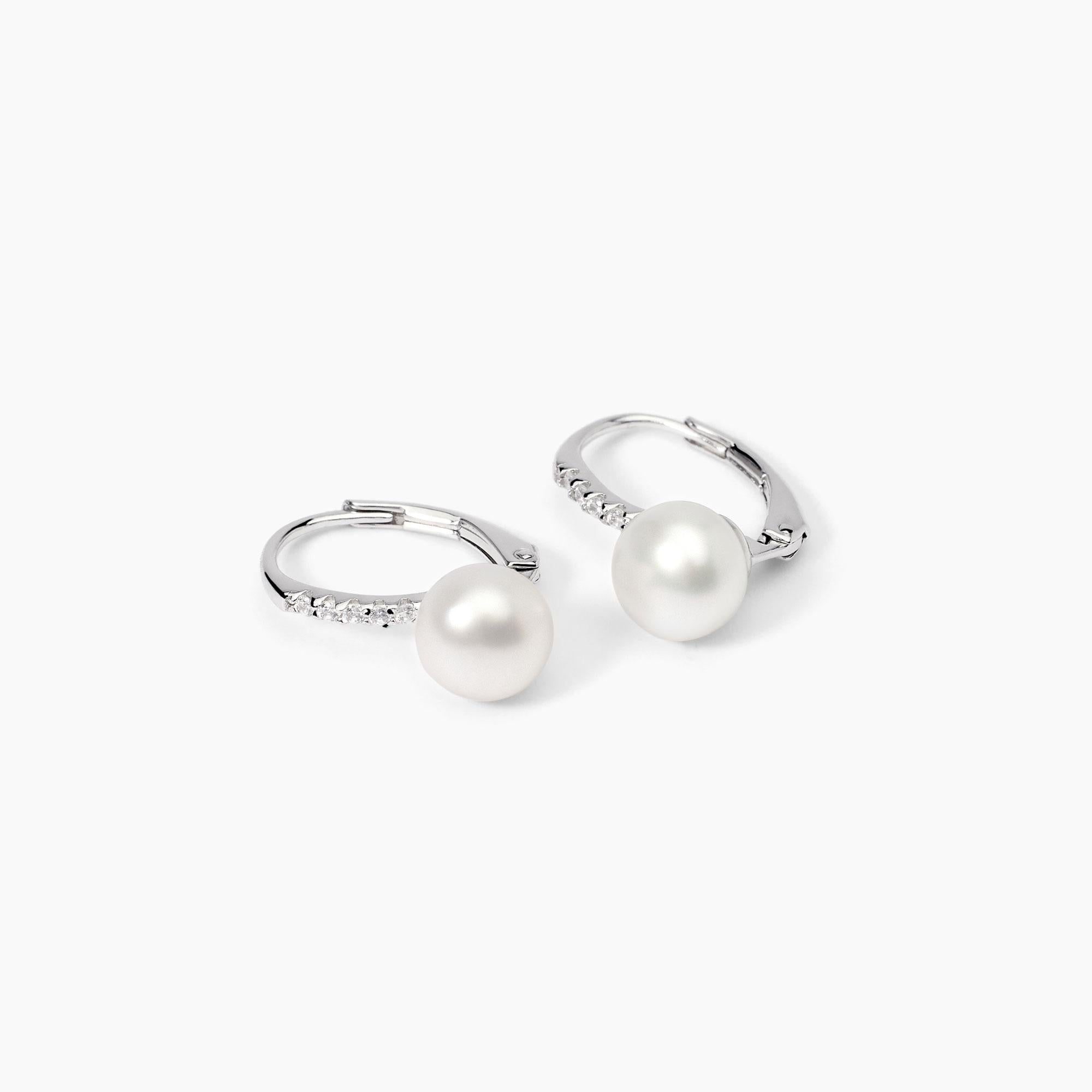 Mabina Donna - Orecchini in argento con perle e zirconi INVITO A NOZZE - 563726