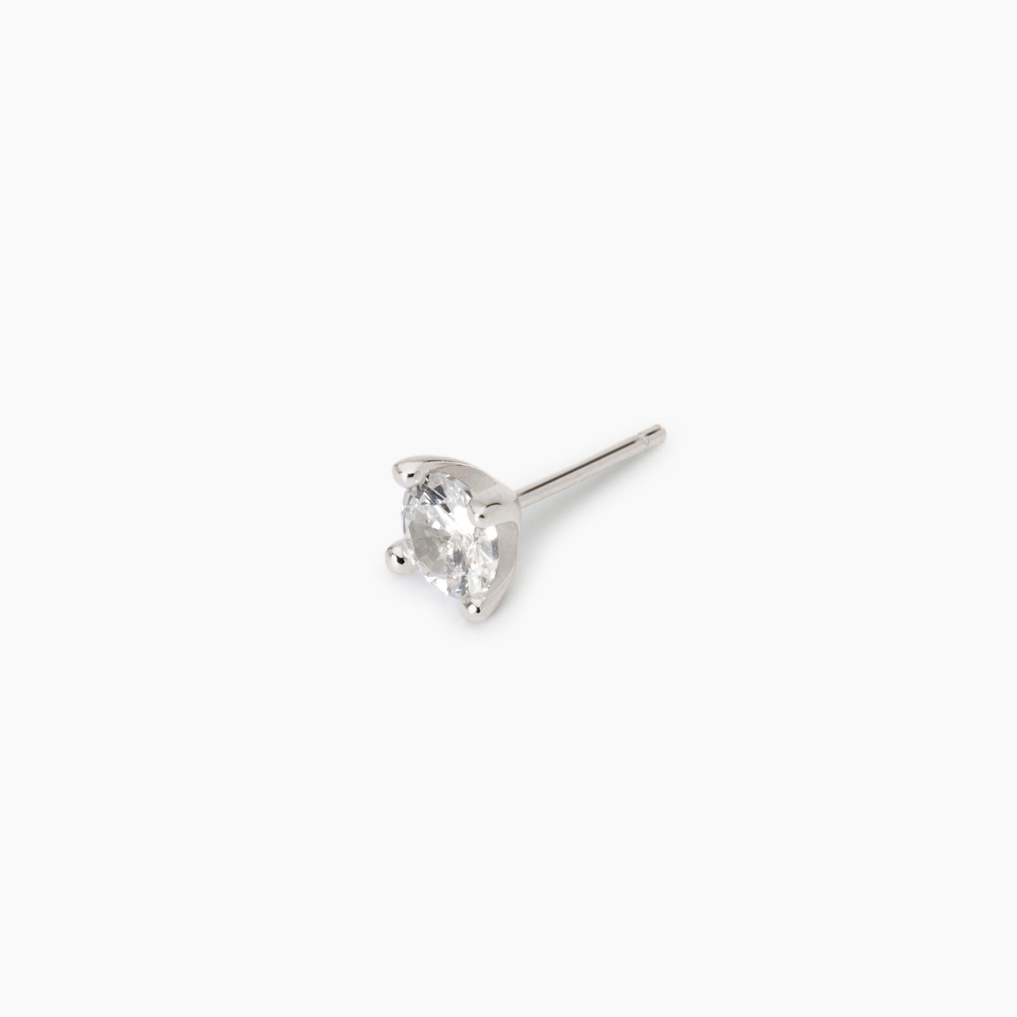 Mabina Uomo - Orecchino uomo con zircone Punto di vista - 563763
