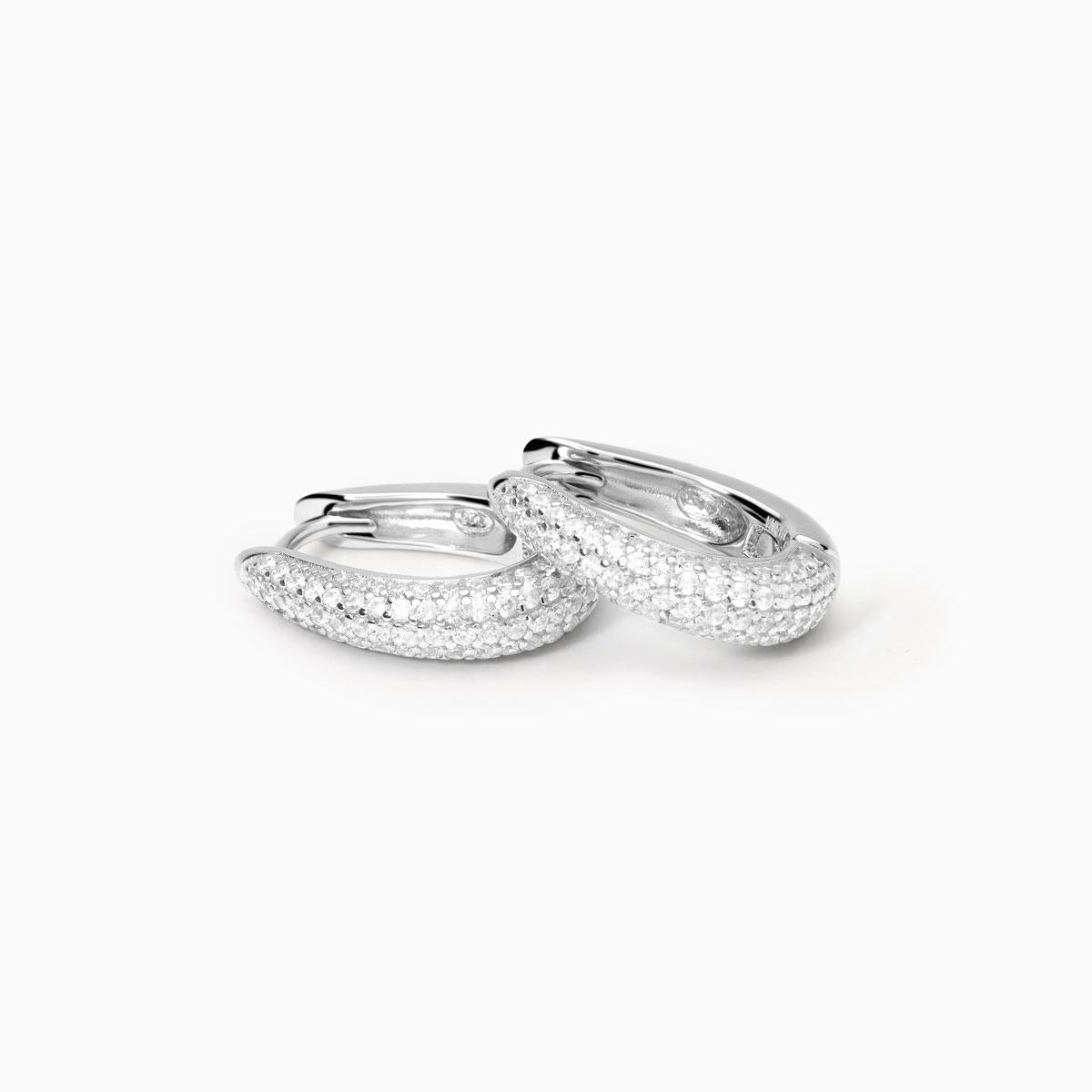 Mabina Donna - Silberohrringe mit Zirkonia CLEOPATRA - 563776