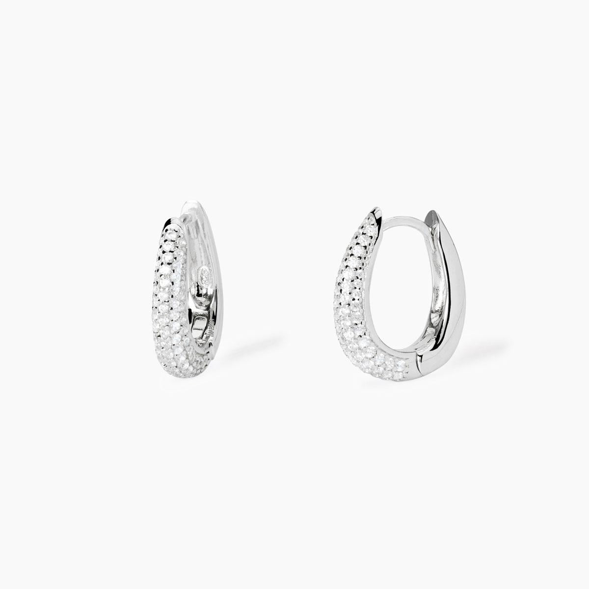 Mabina Donna - Silberohrringe mit Zirkonia CLEOPATRA - 563776