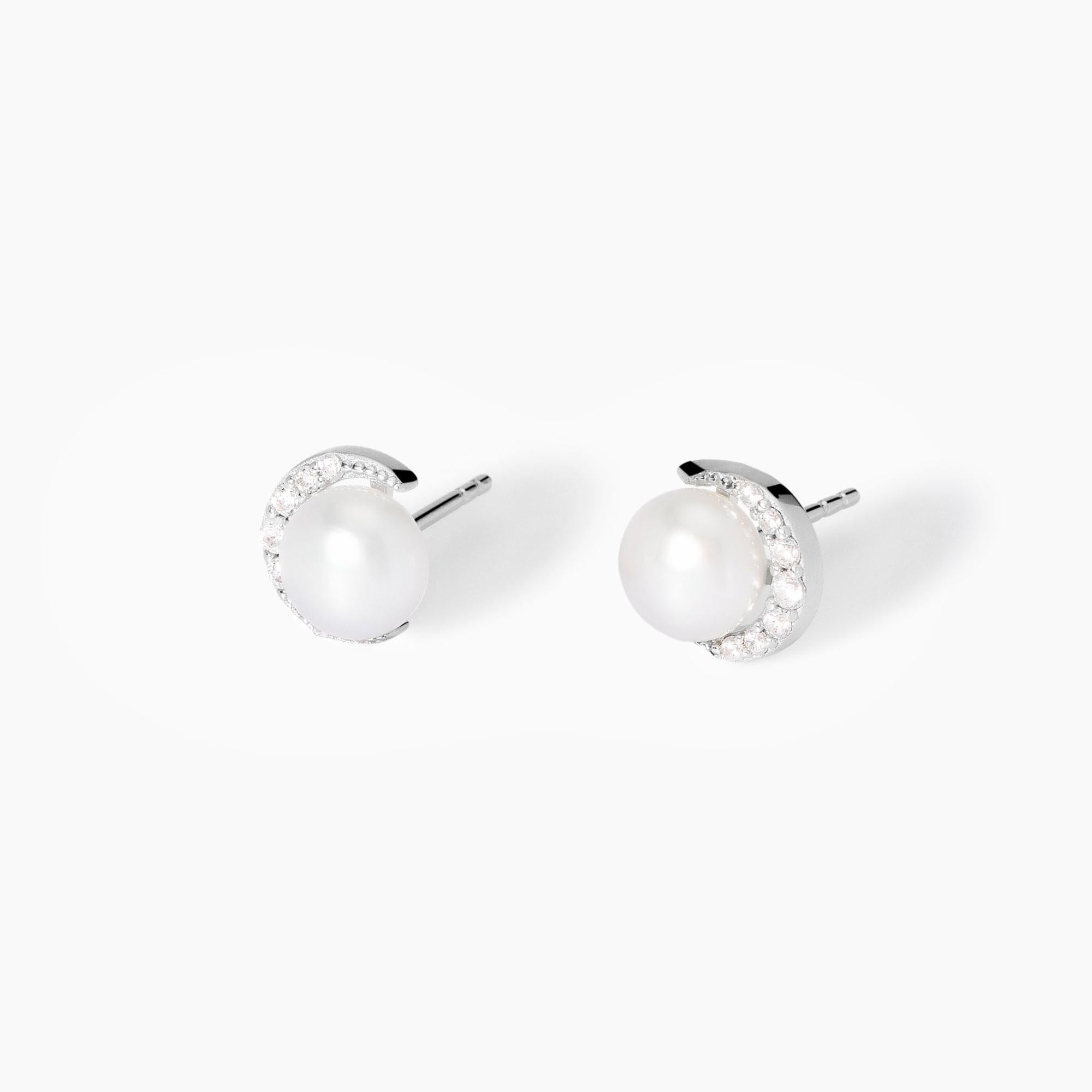 Mabina Donna - Orecchini in argento con perle coltivate Incontri - 563809