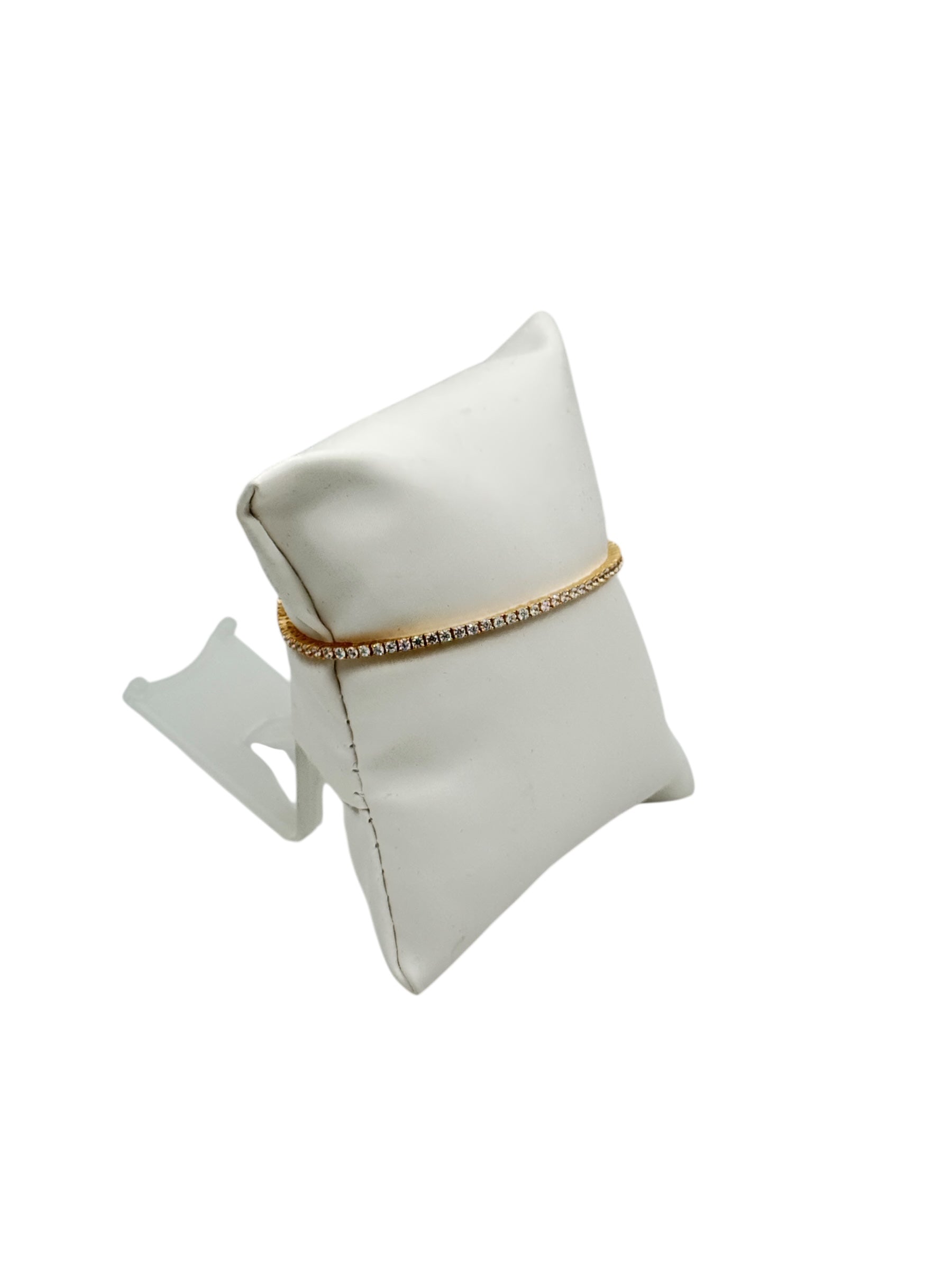 Bracciale tennis Spadarella in argento dorato con zirconi bianchi, 2mm, da uomo - TEN2-Oro