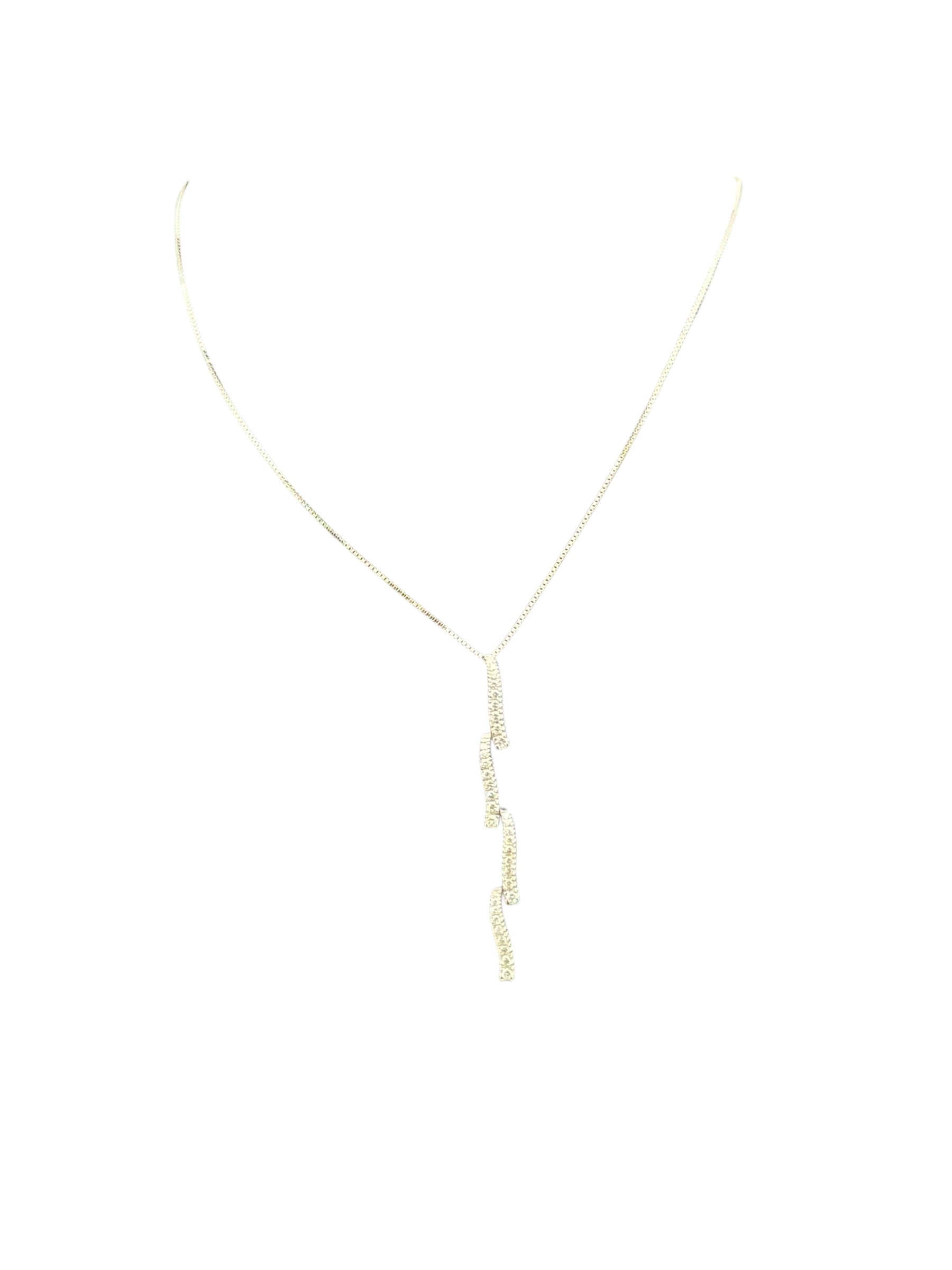 Damiani-Halskette mit Fantasieanhänger aus 18 Karat Weißgold und Diamanten – DMBR009H