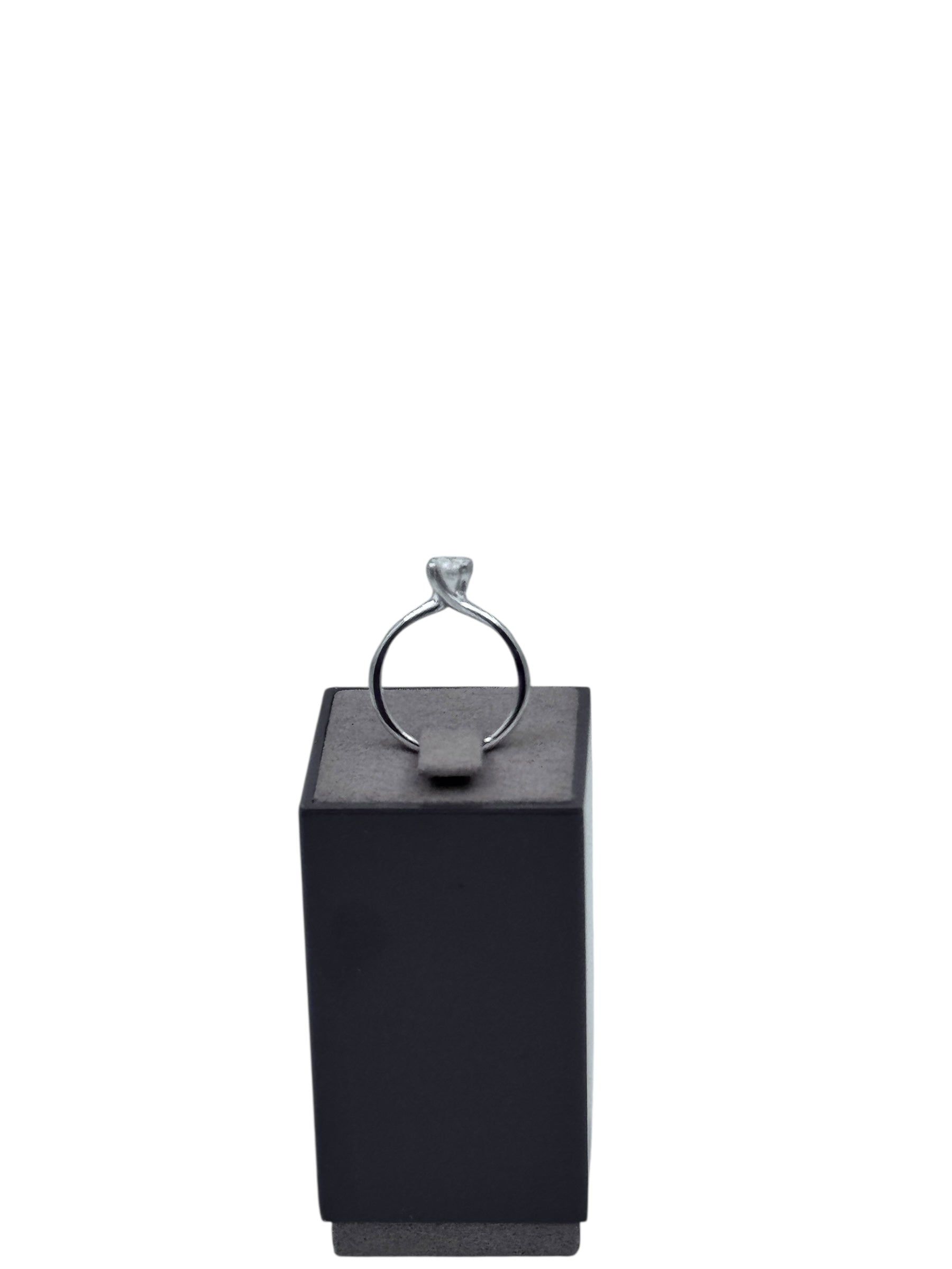 Anello solitario Giorgio Visconti in oro bianco 18KT e diamante centrale, 0.42ct - AB17341F