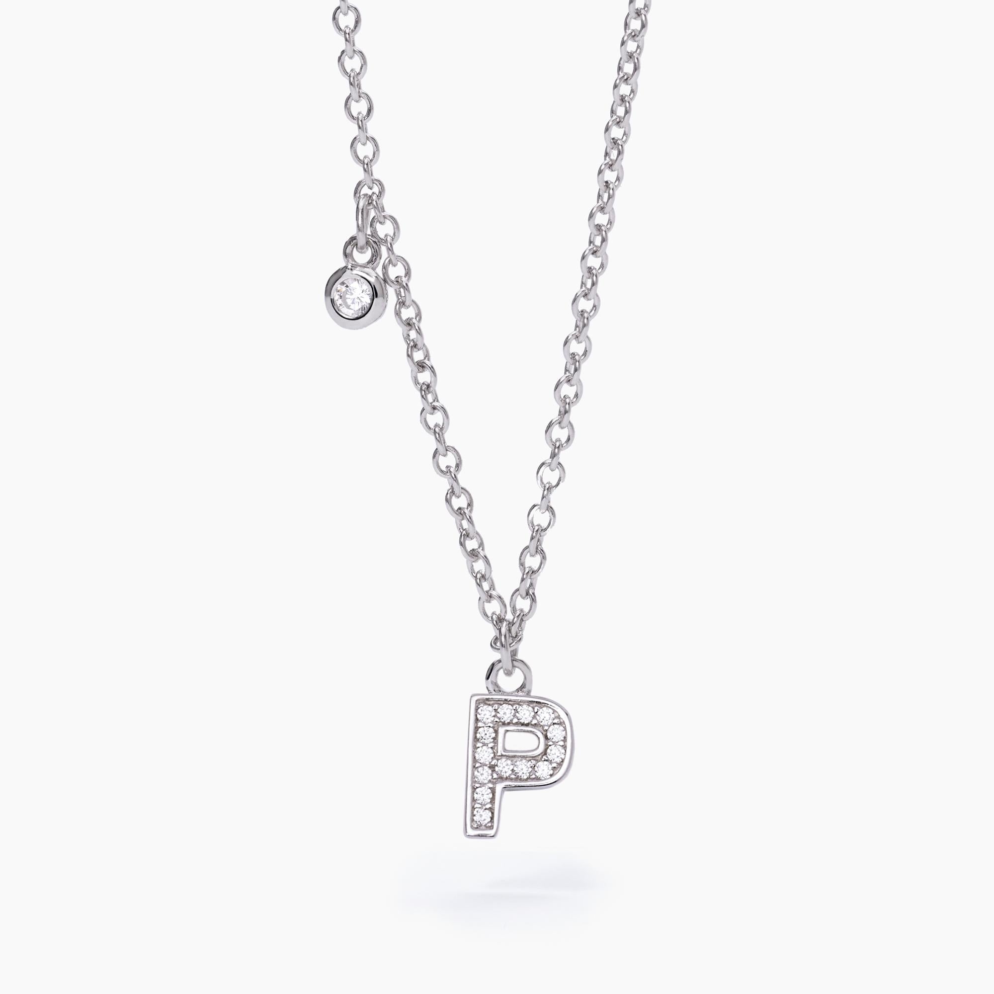 Mabina Donna – Halsband mit dem Buchstaben „P“ – 553500P