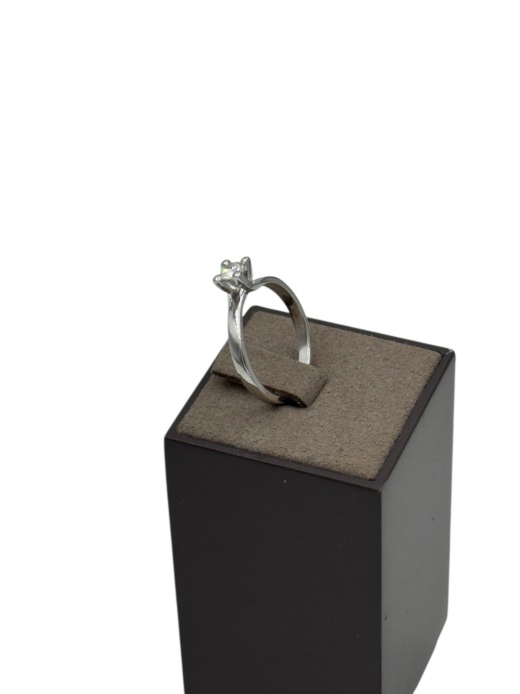 Anello solitario Giorgio Visconti in oro bianco 18KT e diamante centrale, 0.24ct - AB15554E