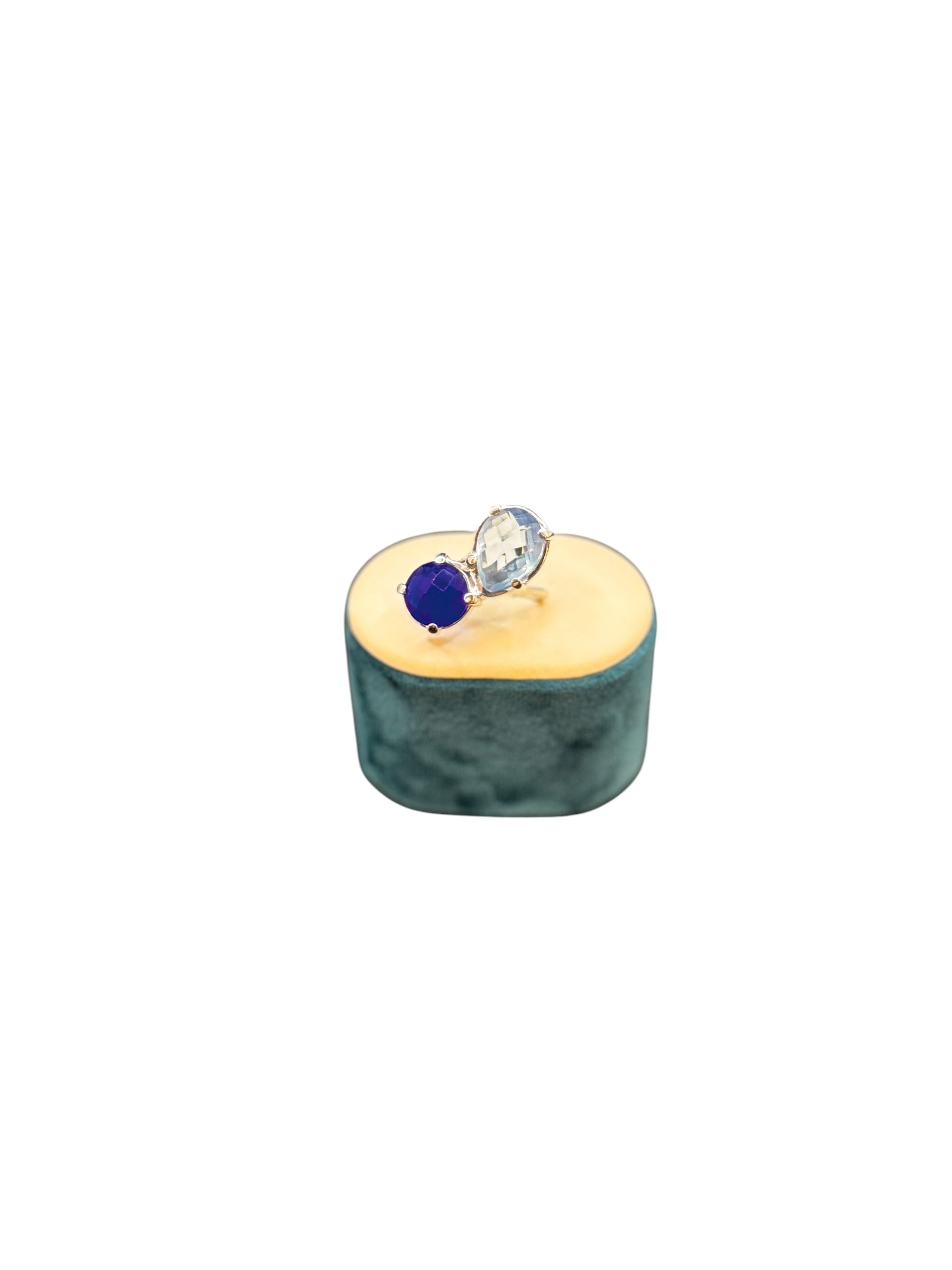 Labriola Silberring mit blauem Spinell und Aquamarinsteinen – AG1041/B
