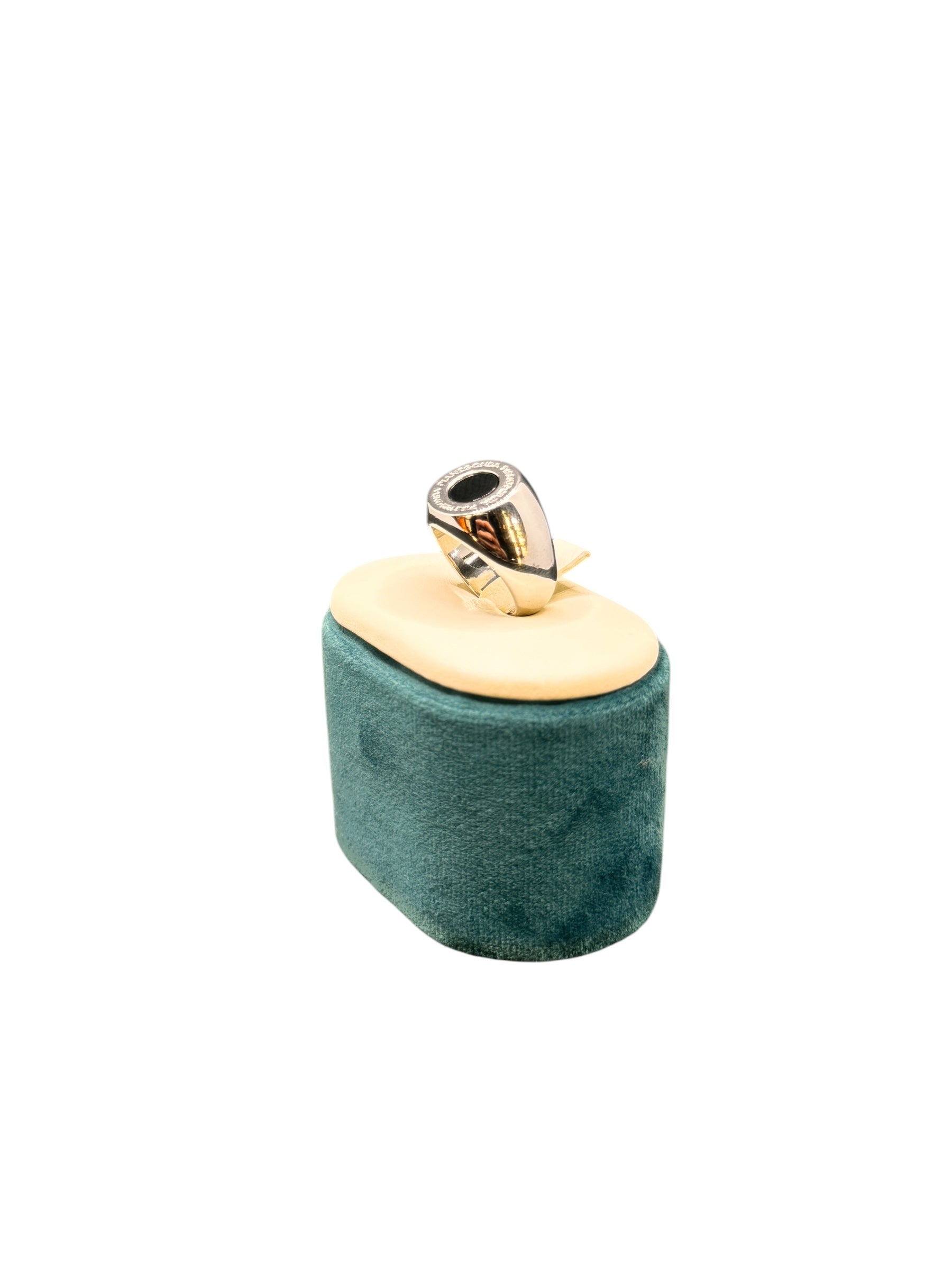 Pianegonda Unisex-Silberring mit schwarzem Onyx – AA010563