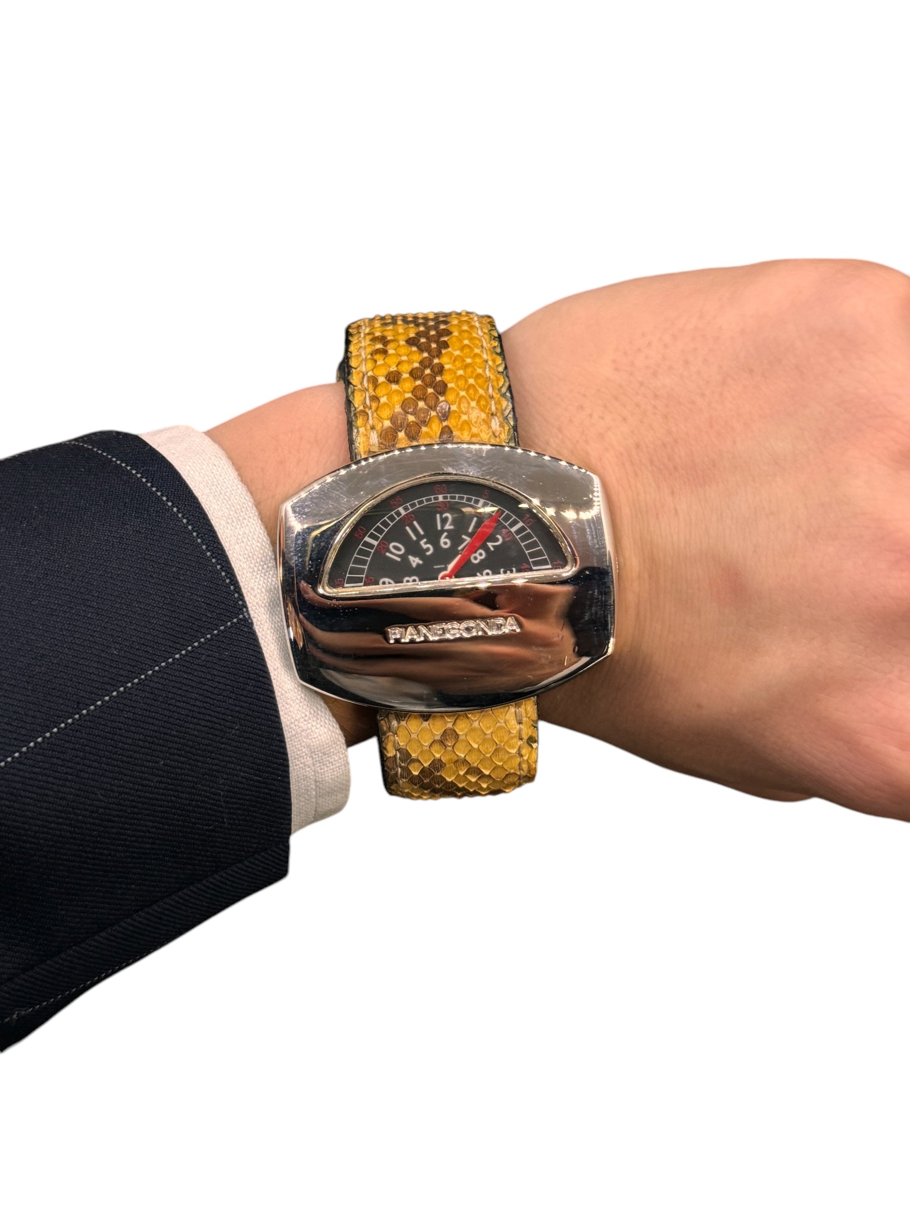 Pianegonda Unisex-Automatikuhr, NO PARKIN Kollektion, 45 mm – W003-1-Bordeaux