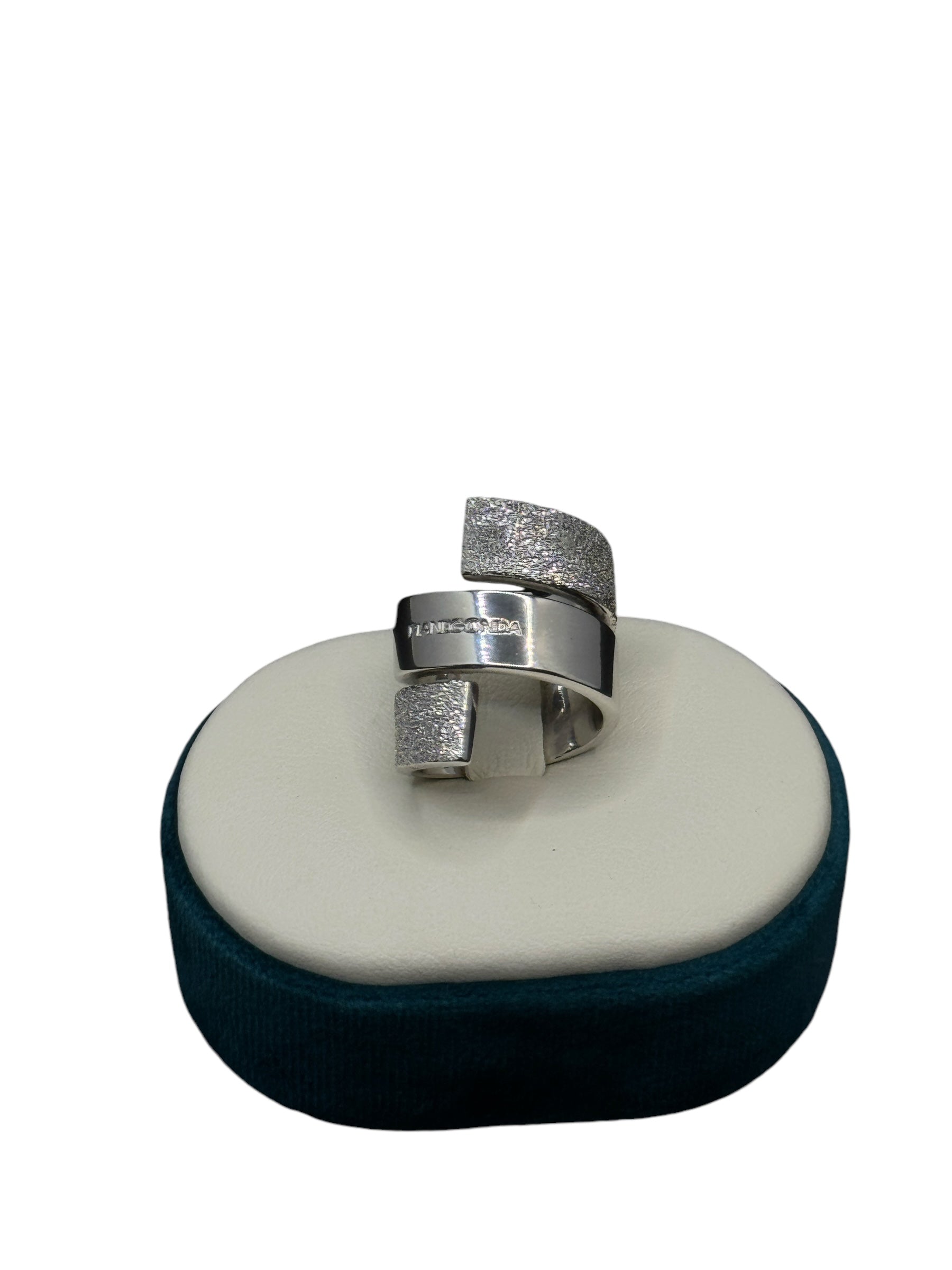 Pianegonda women's silver ring, 3-wrap band - 3-Wrap Ring