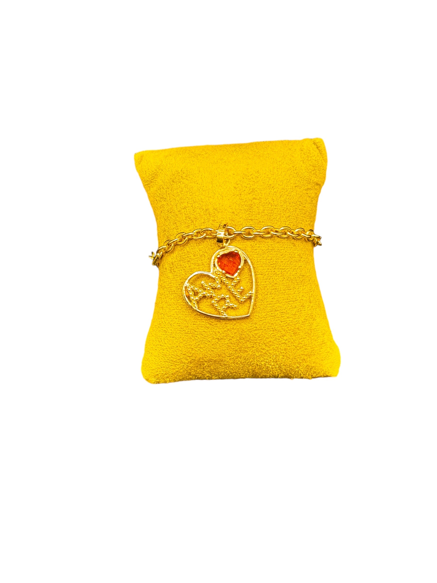 Labriola Armband aus vergoldetem Silber mit LOVE-Anhänger - AG1025/G