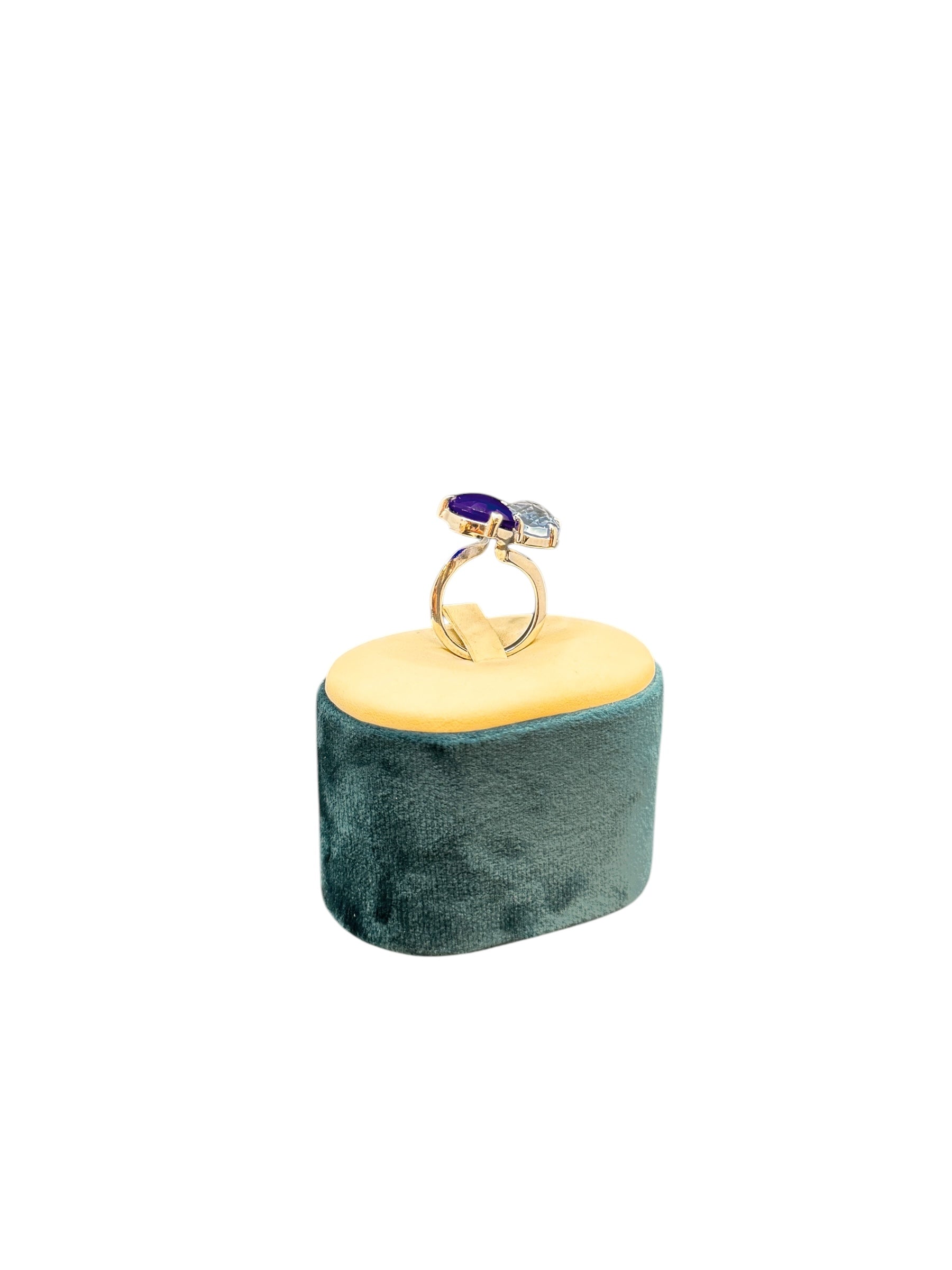 Labriola Silberring mit blauem Spinell und Aquamarinsteinen – AG1041/B