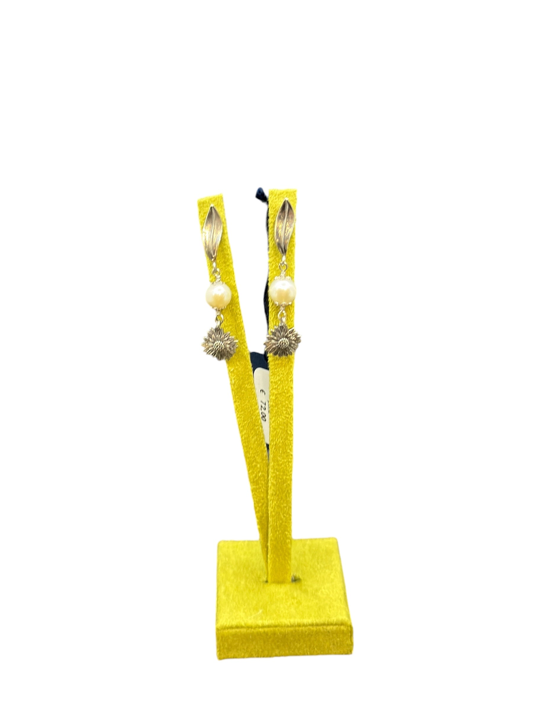 LABRIOLA SÜSSWASSERPERLE UND GÄNSEBLÜMCHEN SILBERNE OHRRINGE - 2245