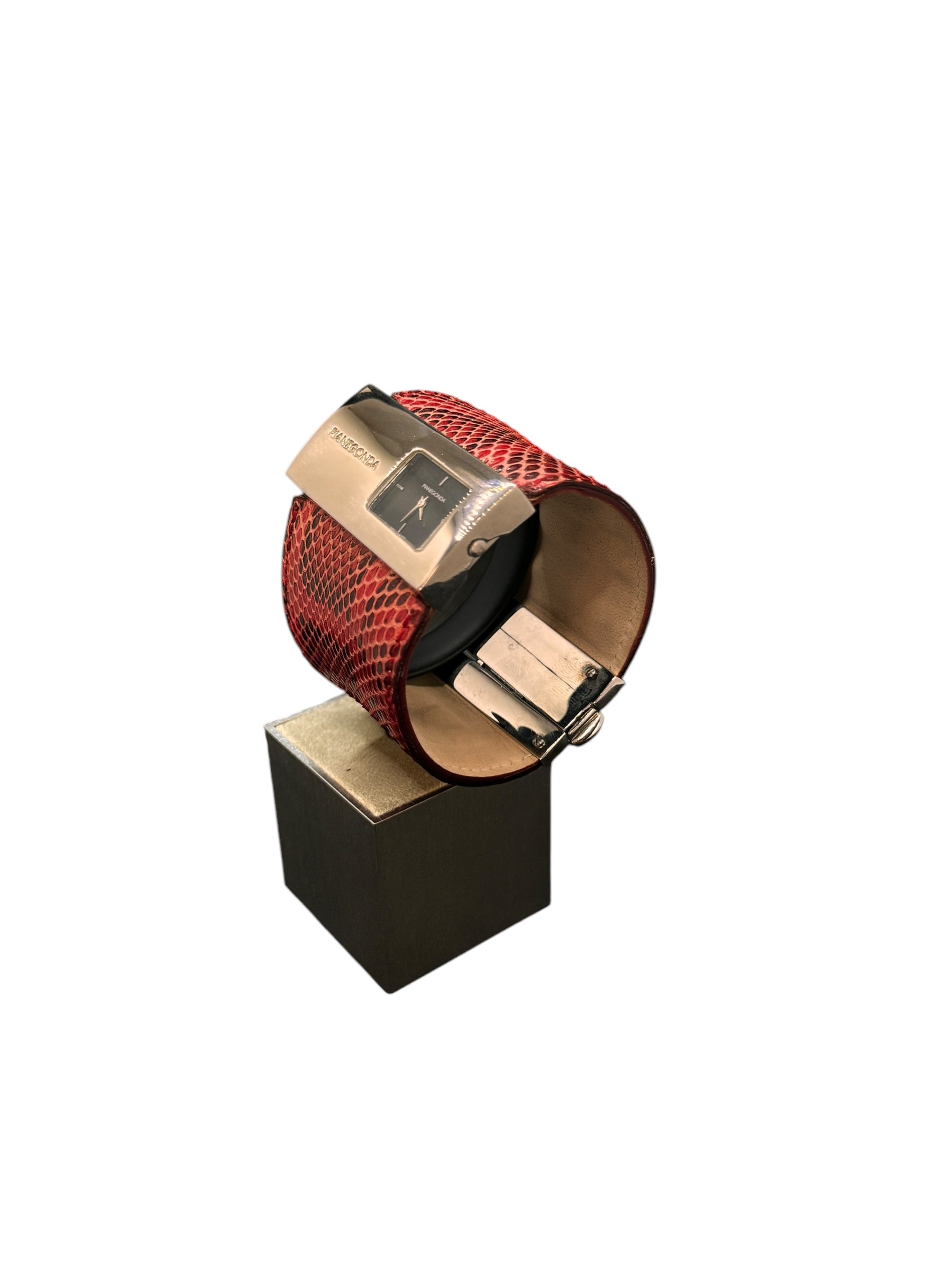 Pianegonda Damenuhr, Quarzwerk, Delano Kollektion, 50mm - W001-1-rot