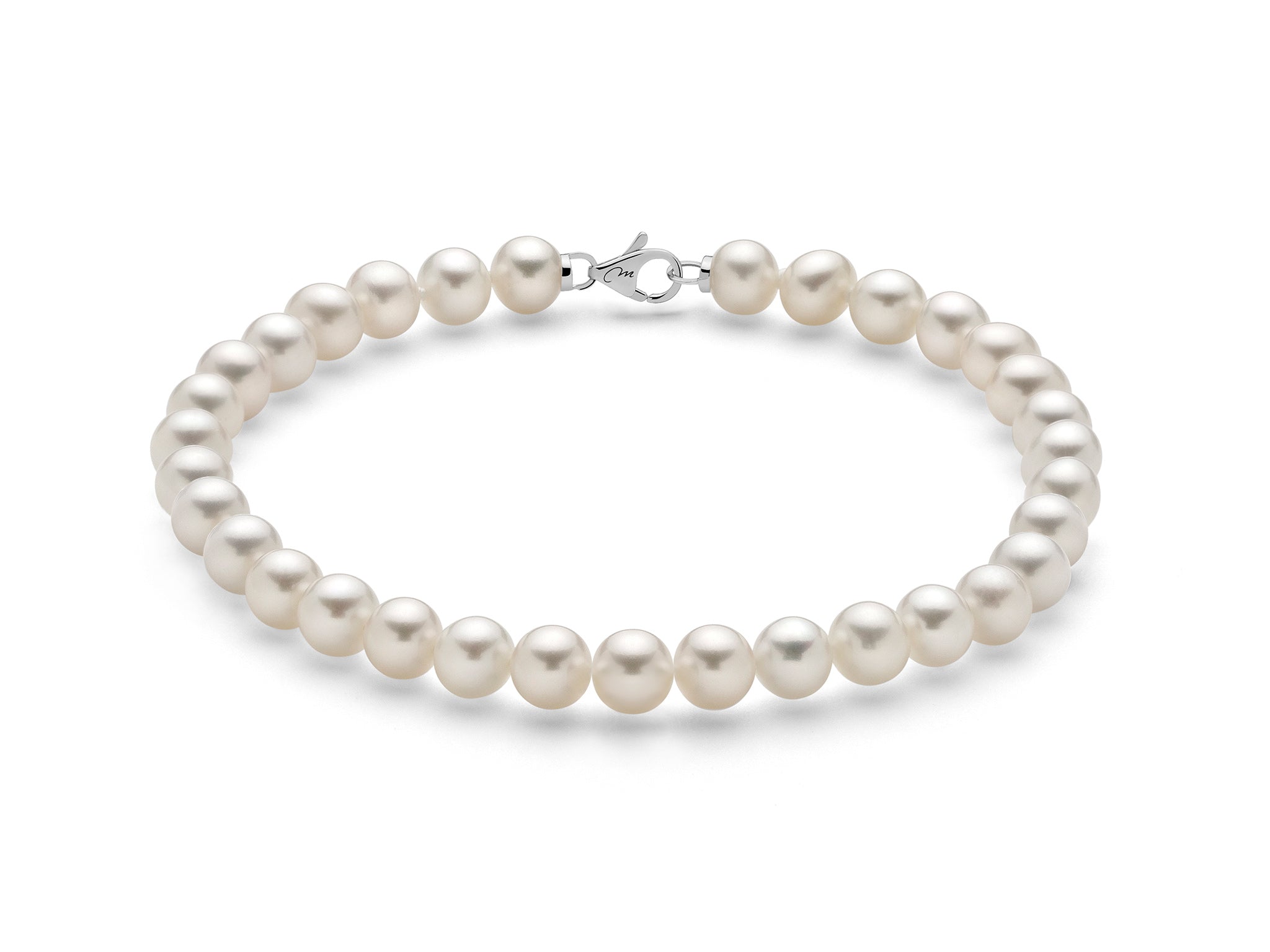 Bracciale Miluna di perle Oriente con chiusura in oro bianco 18kt - PBR1674V