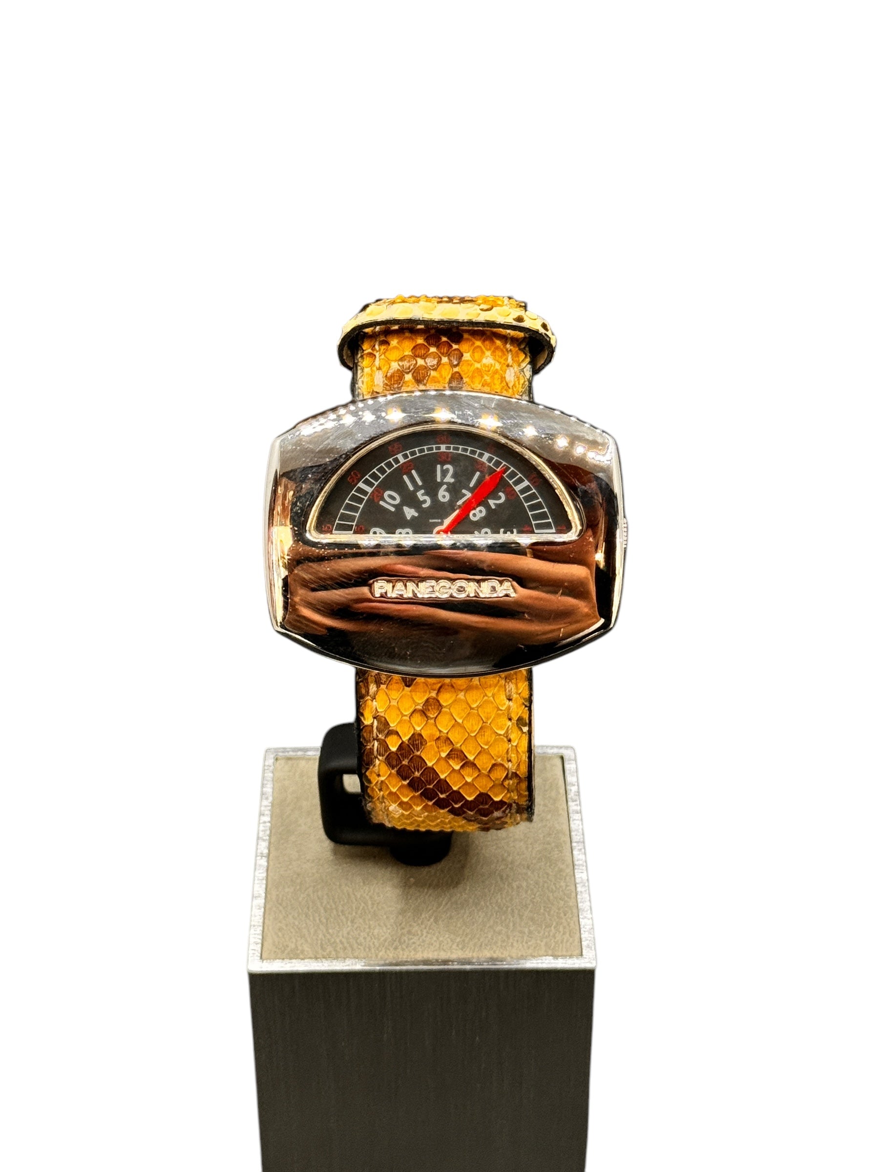 Pianegonda Unisex-Automatikuhr, NO PARKIN Kollektion, 45 mm – W003-1-Bordeaux