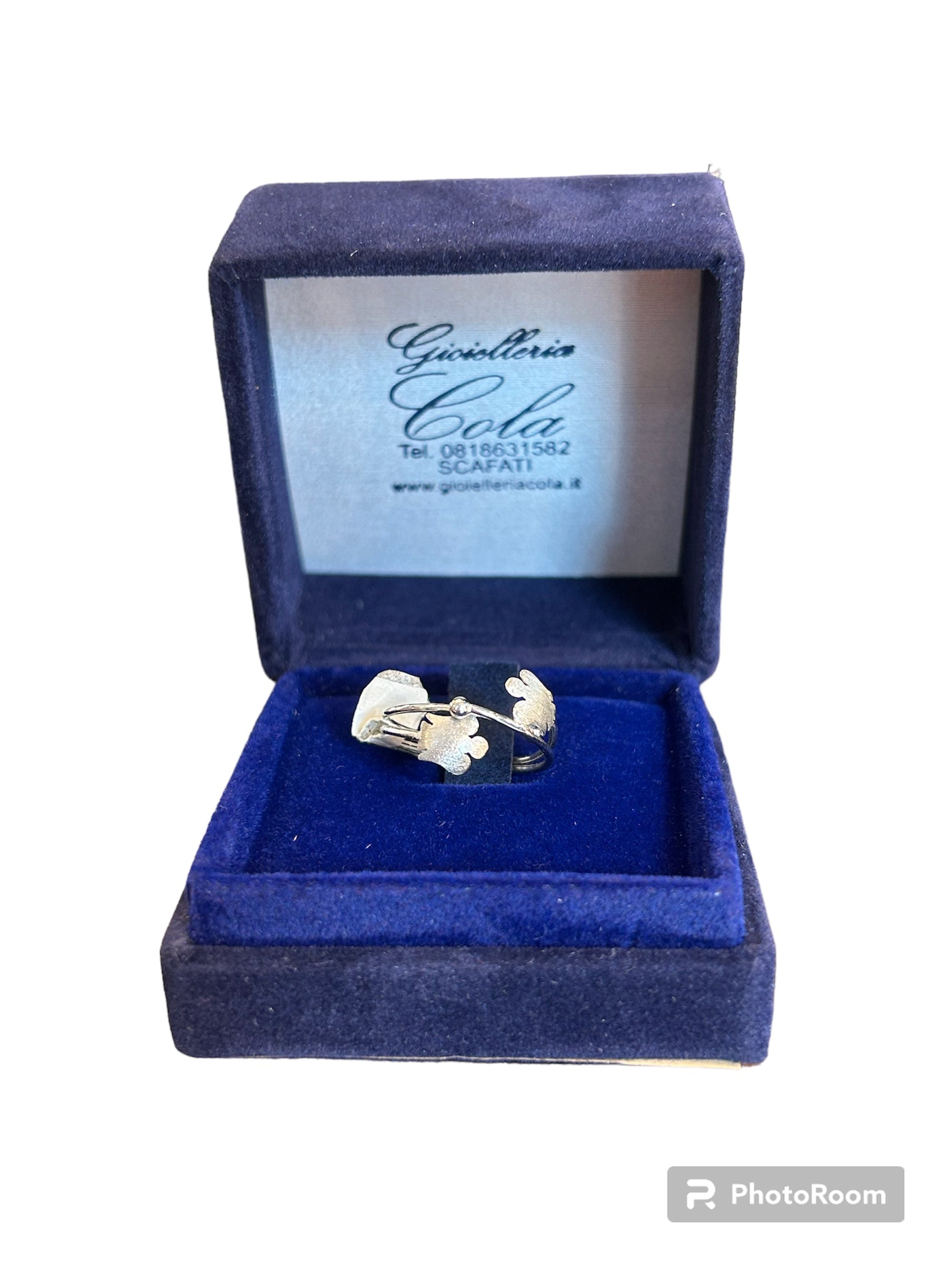 Anello angeli oro bianco - AN301