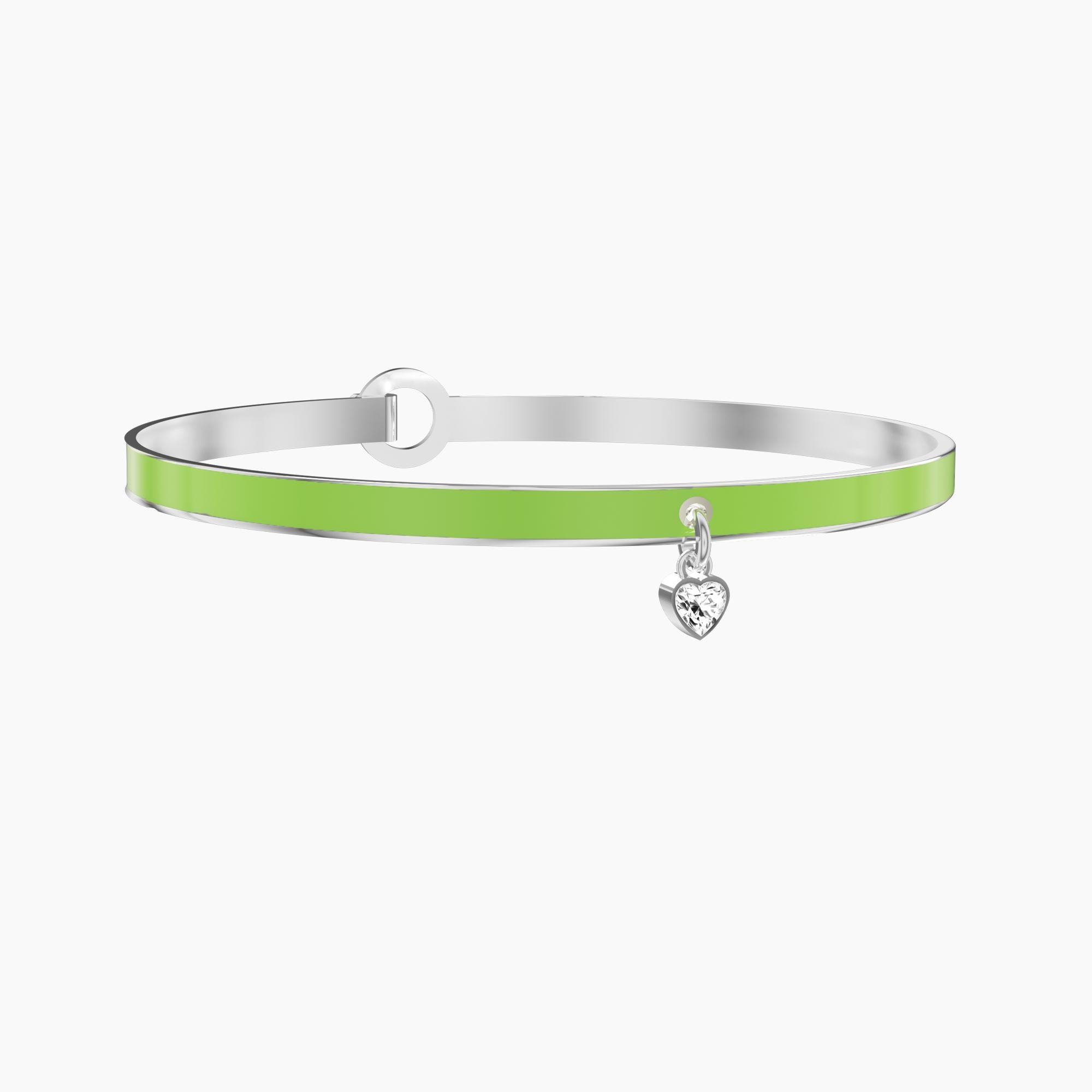 Starres Armband mit grüner Emaille
SORGENFREI LEBEN - 732310