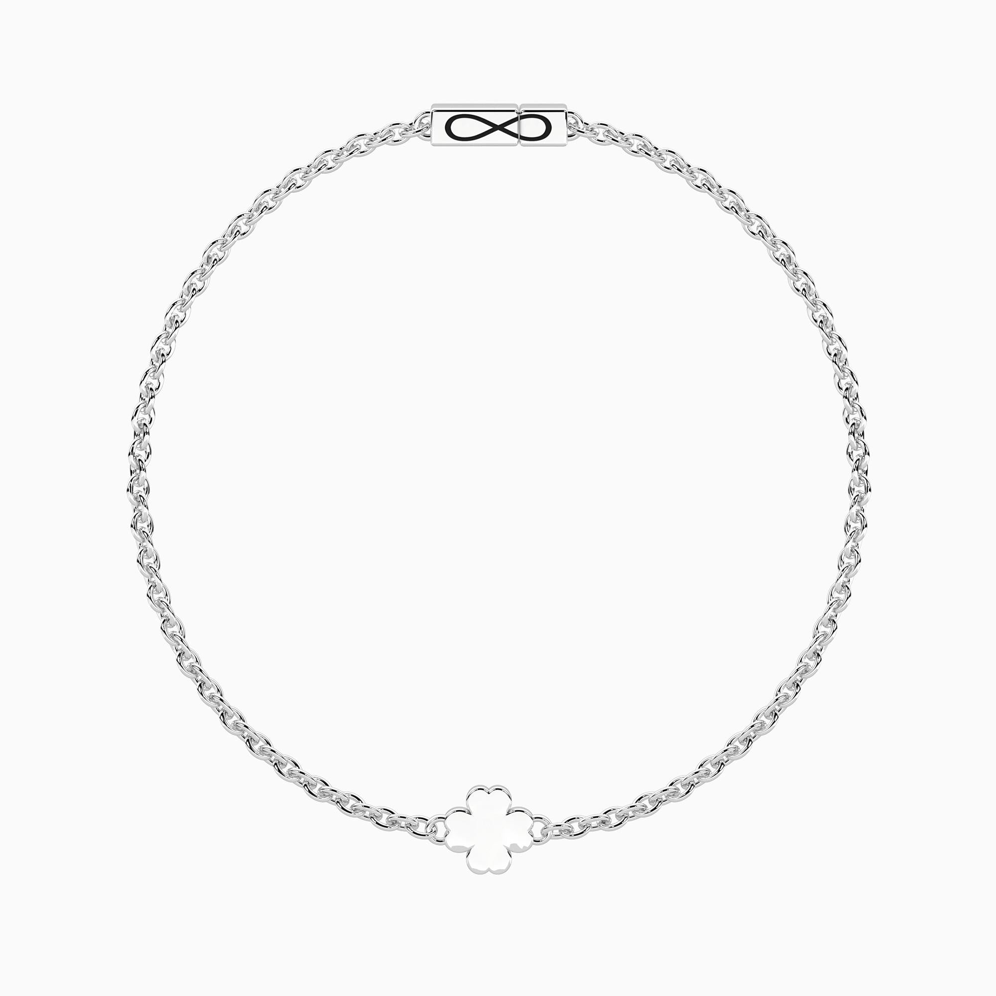 Bracciale Kidult con quadrifoglio e chiusura non-reversibile - 732316