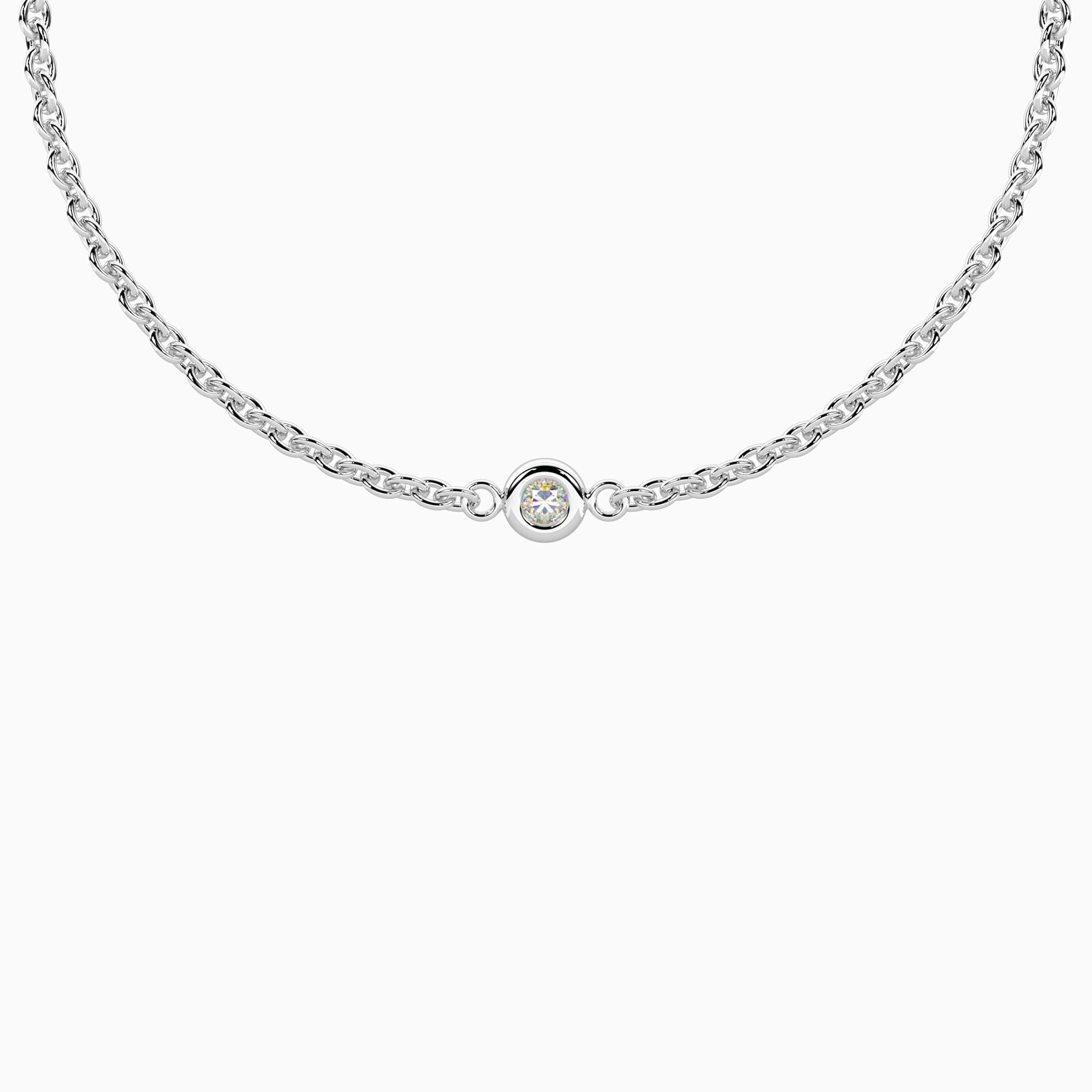 Bracciale Kidult con diamante lab-grown e chiusura non-reversibile - 732317