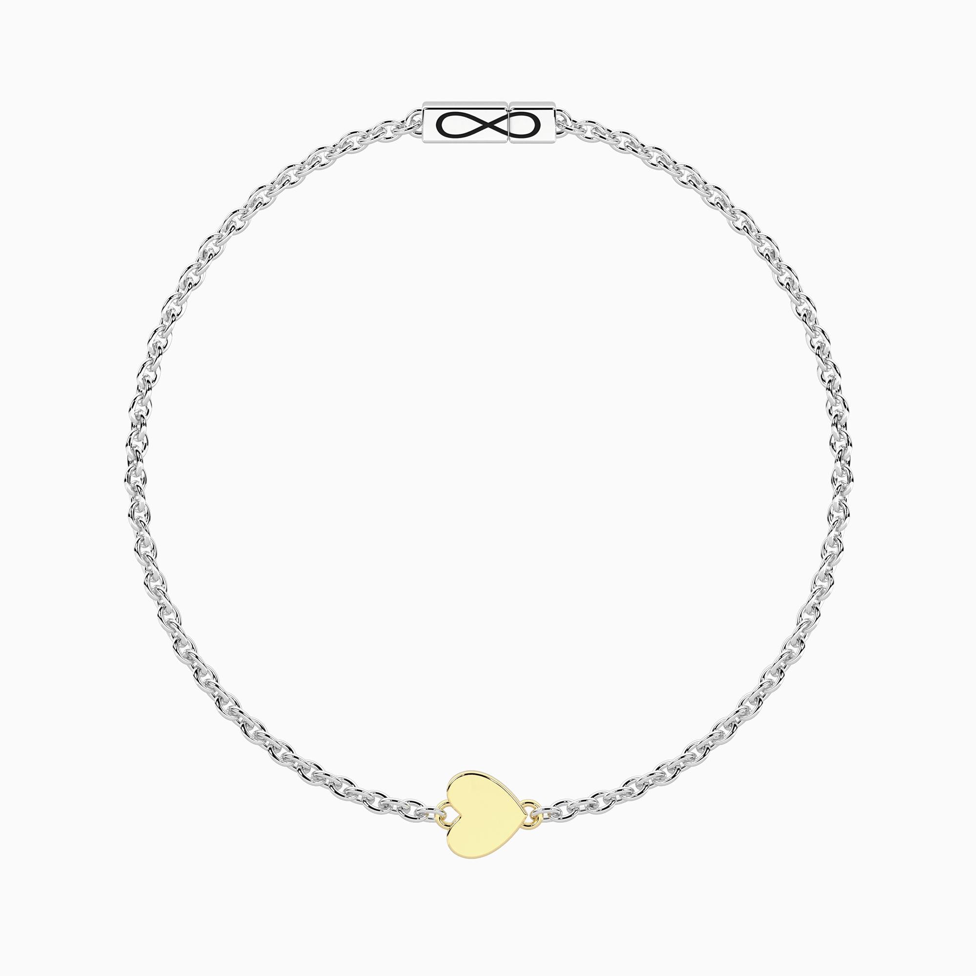 Bracciale Kidult con cuore in oro 9kt e chiusura non-reversibile
Cuore - 732318