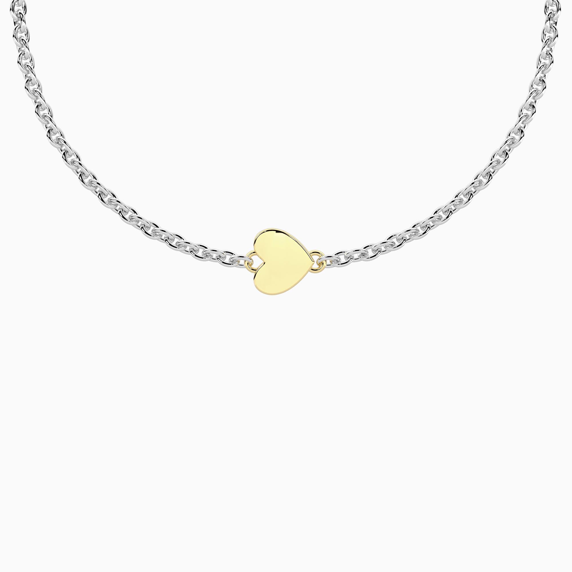Bracciale Kidult con cuore in oro 9kt e chiusura non-reversibile
Cuore - 732318