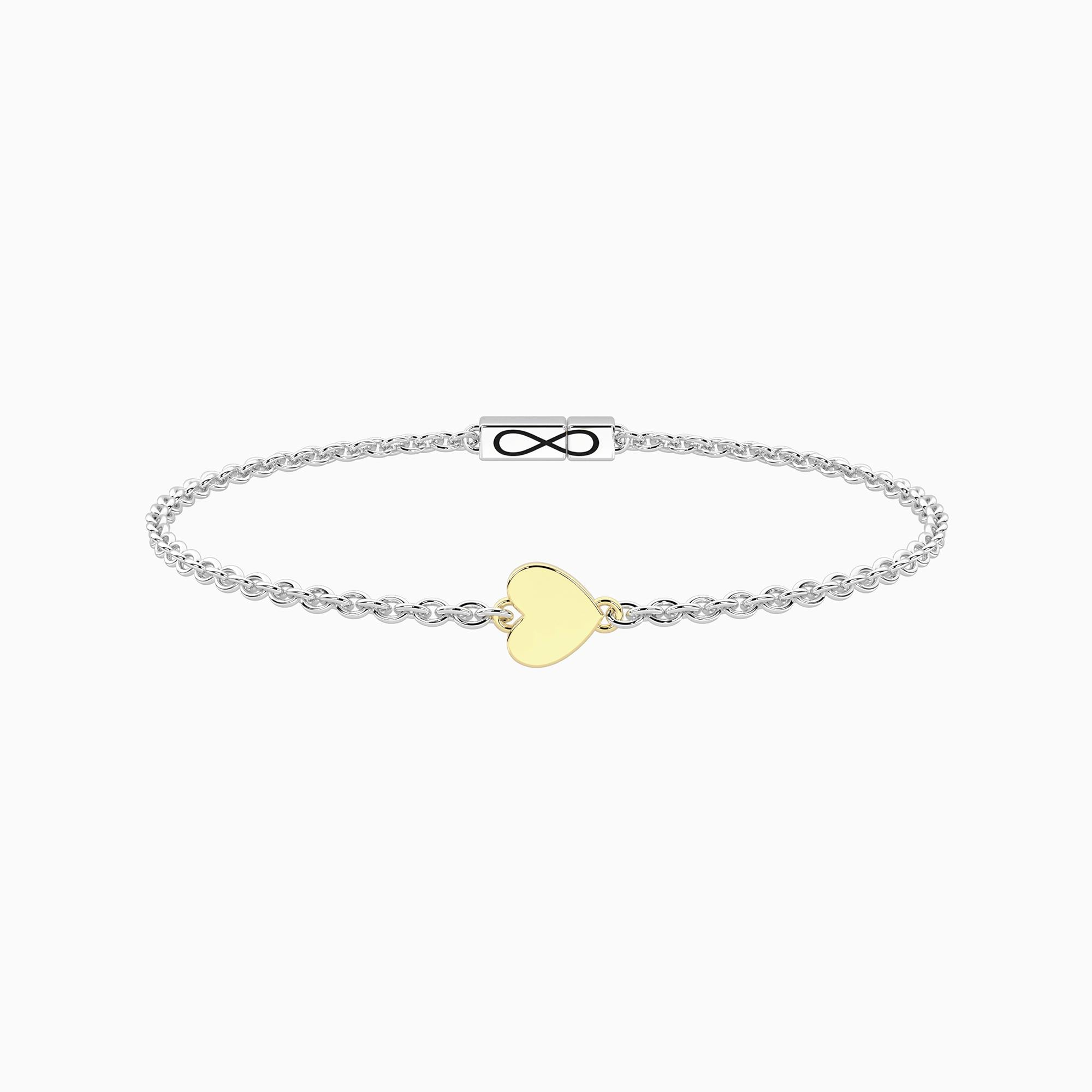 Bracciale Kidult con cuore in oro 9kt e chiusura non-reversibile
Cuore - 732318