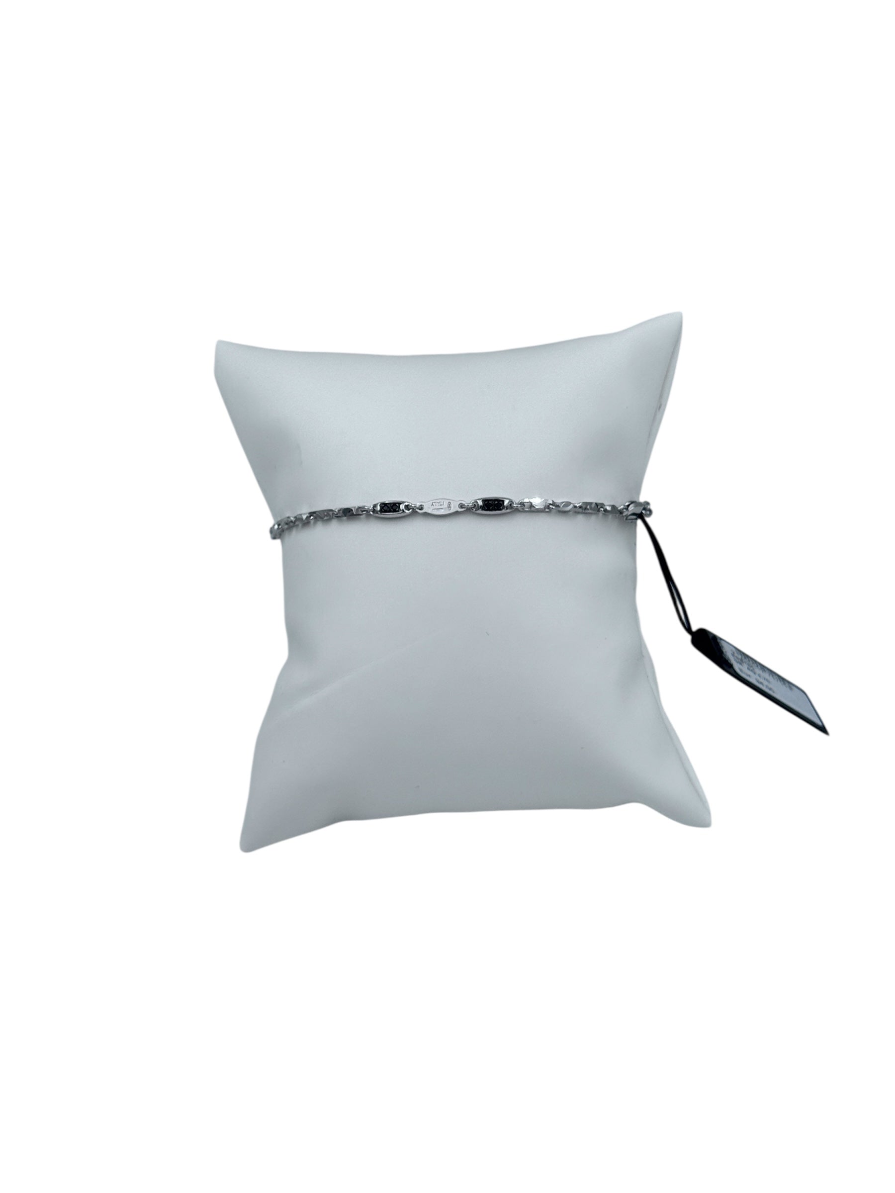 Bracciale Zancan in Argento con spinelli neri – ESB165
