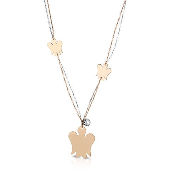 Roséfarbene Silberkette aus der Angels Collection – GIA241