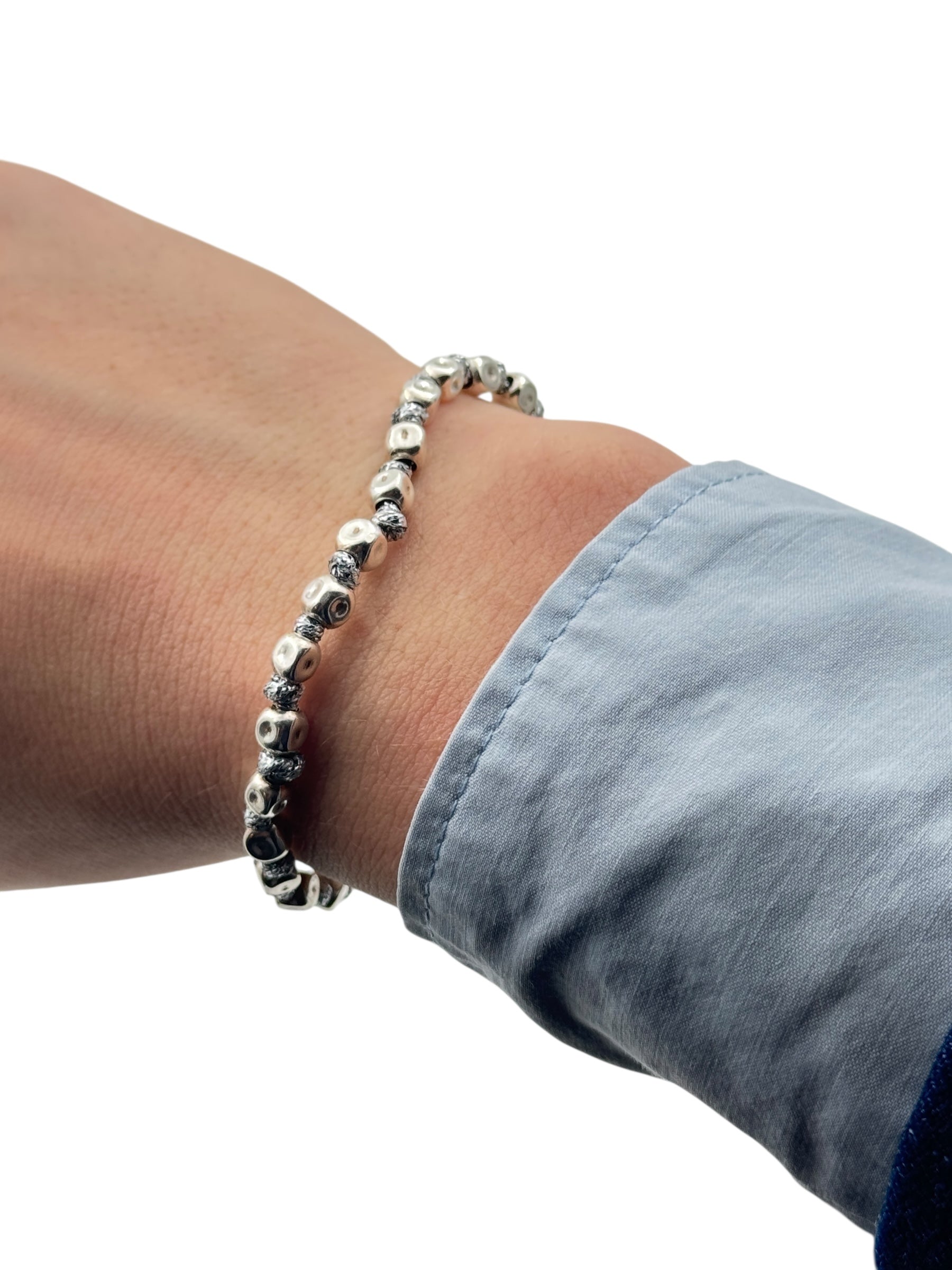 Bracciale Spadarella in argento lucido, uomo - SPBR03S