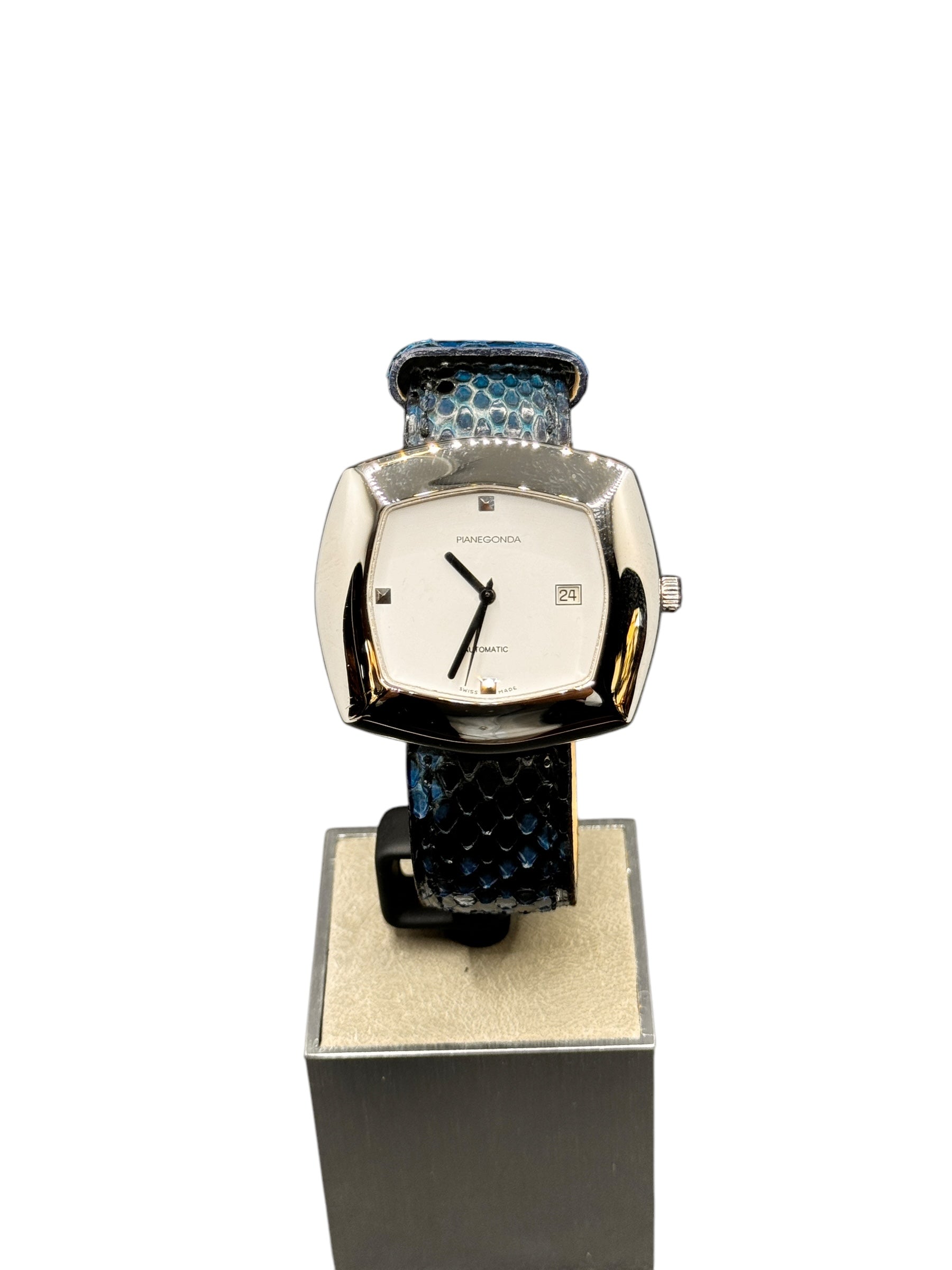 Pianegonda Unisex-Automatikuhr, 40 mm, Vintage-Kollektion – W002-1-Blau