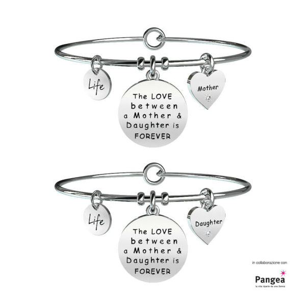 Damen-Paararmband aus Stahl, Familienkollektion - Mutter-Tochter | Für immer - 231578