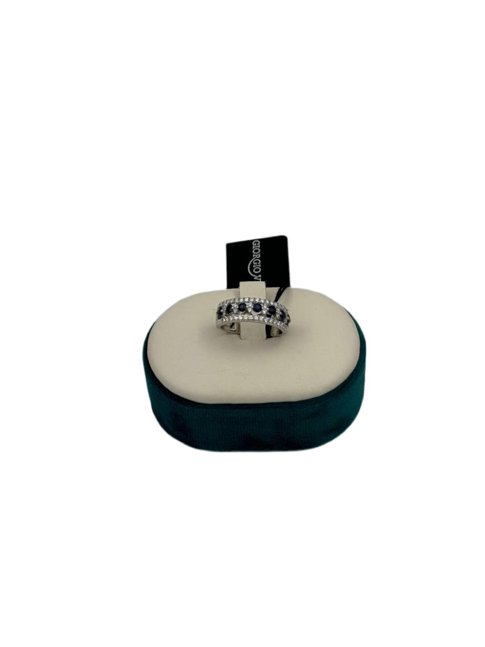 GIORGIO VISCONTI WEISSGOLDRING MIT DIAMANTEN UND 7 SAPHIREN, 0,51 ct Saphire – ABX17328Z