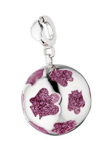 Purple Angels Silber Kugel Anhänger - SMA4V