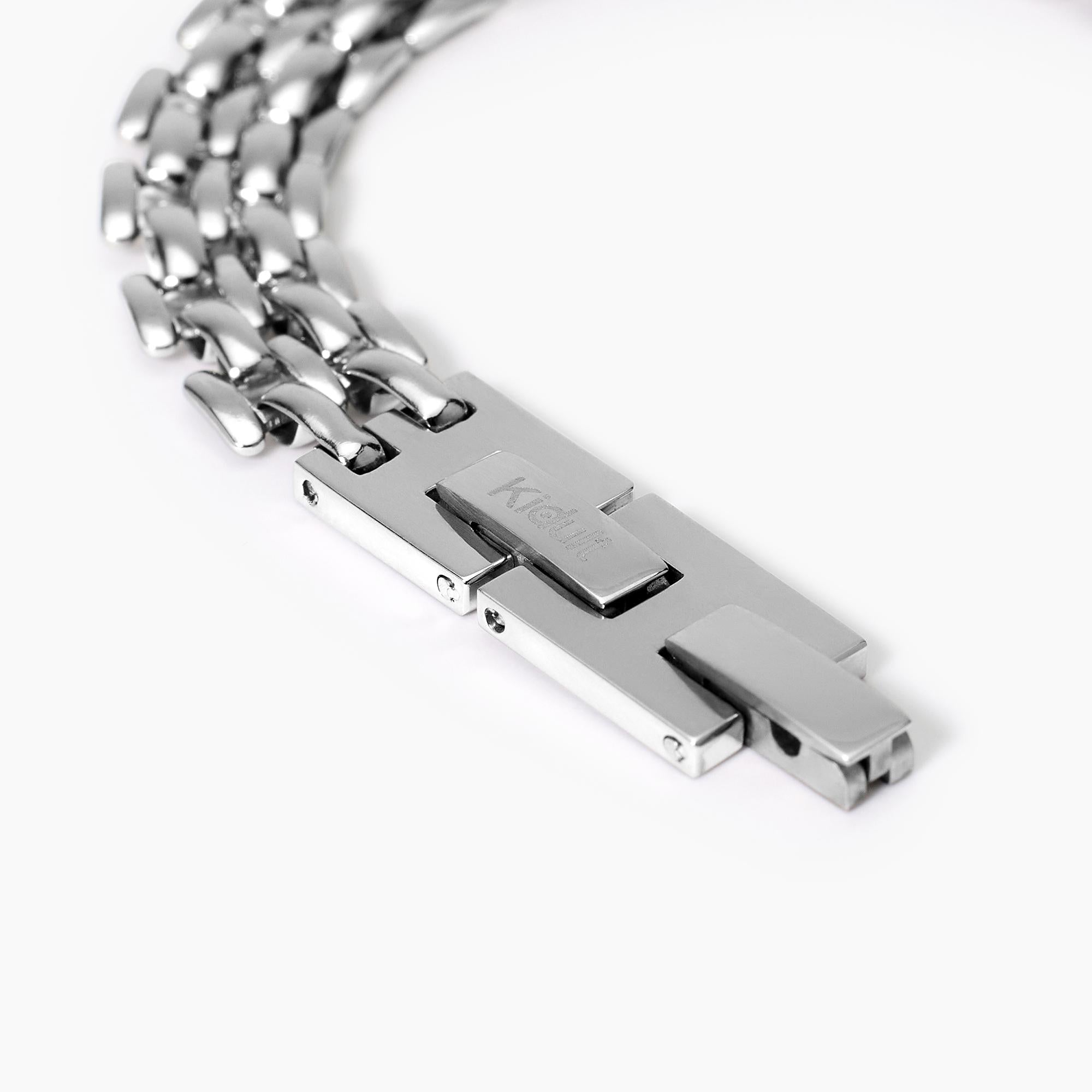 Kidult Panther-Kettenarmband aus Stahl, Stil 06 – 831042