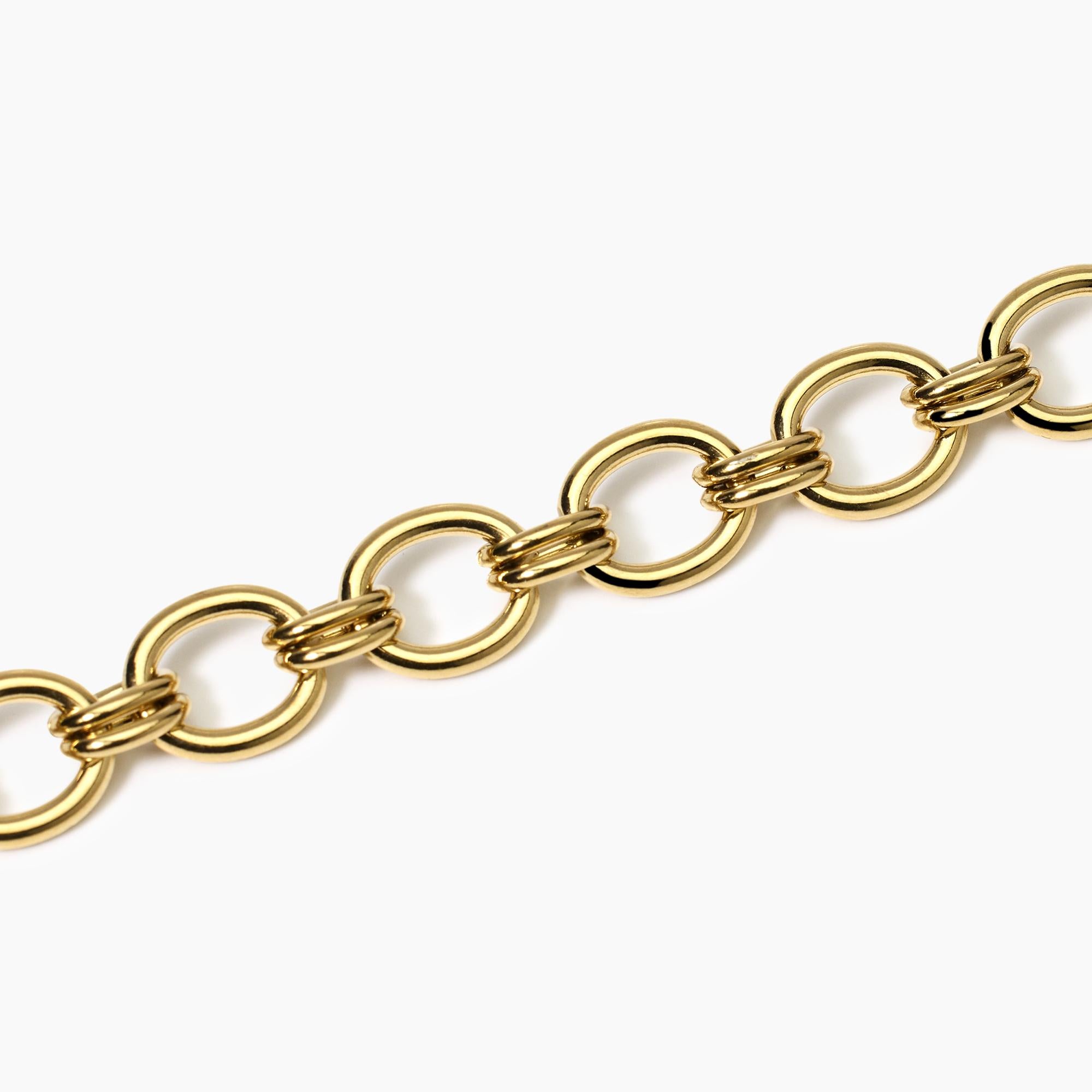 Kidult Bracciale in acciaio con catena larga, Style 48 - 831043