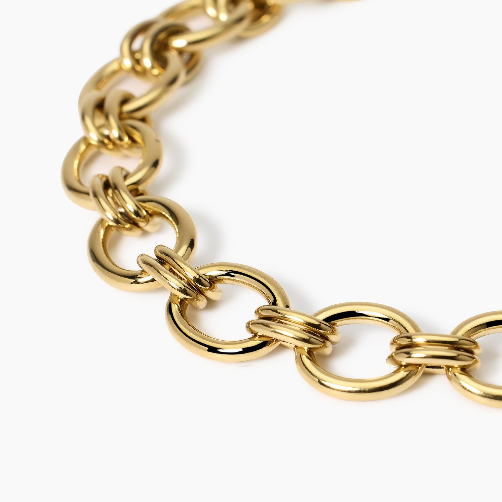 Kidult Bracciale in acciaio con catena larga, Style 48 - 831043