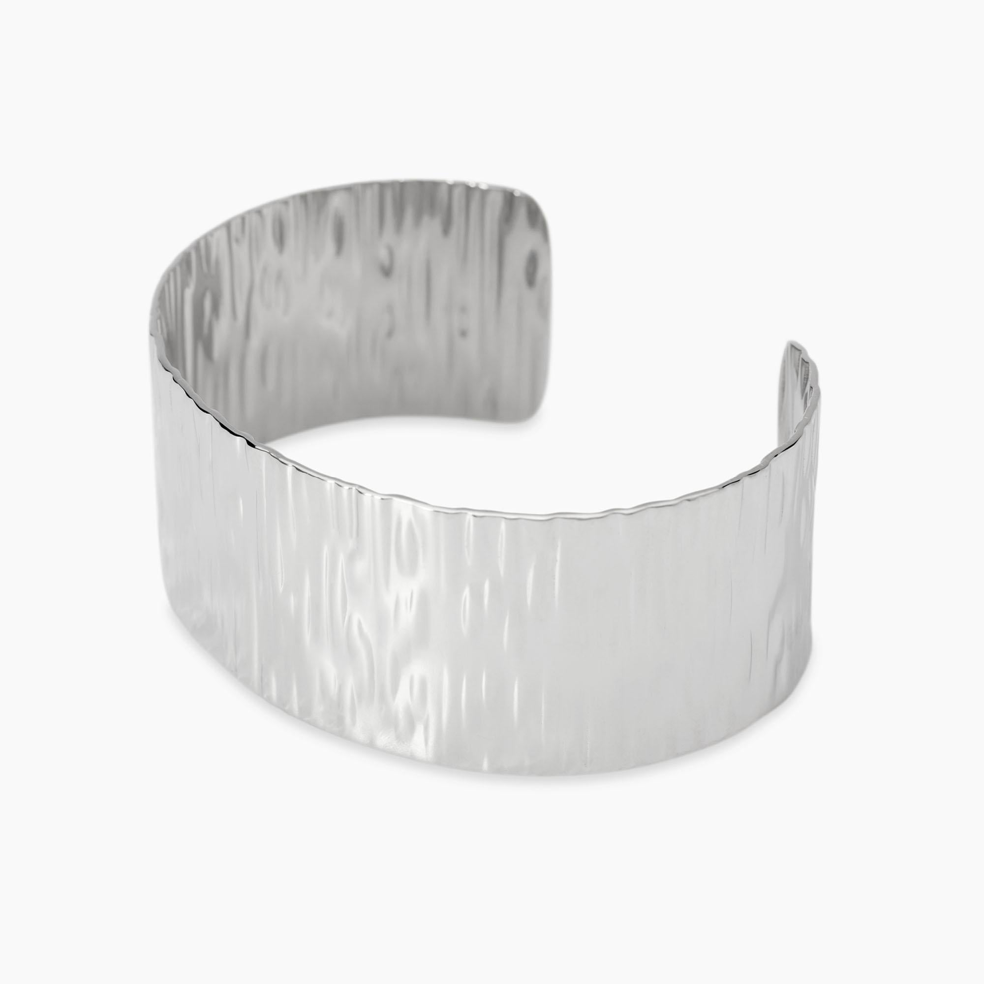 Kidult Bracciale bangle in acciaio martellato, Style 23 - 831061