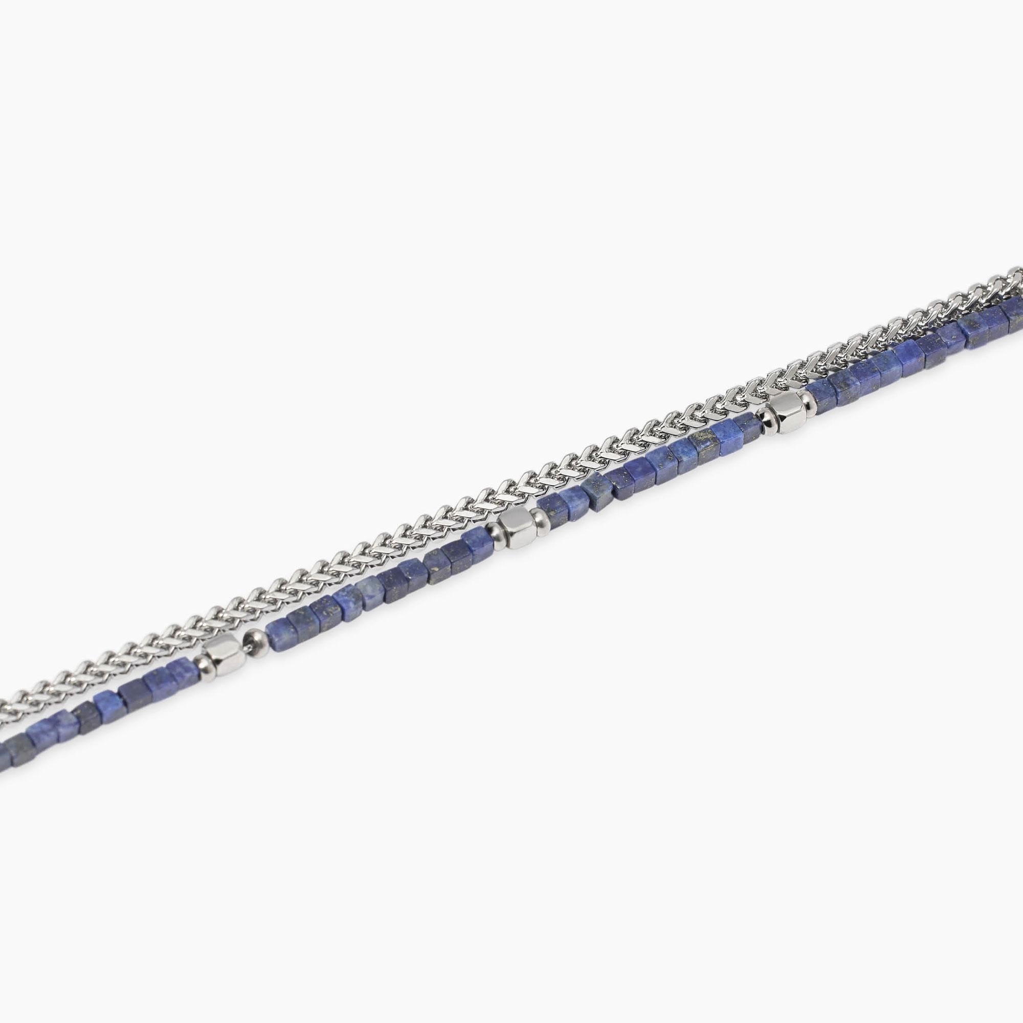 Kidult Bracciale da Uomo con catena e catena in pietre, Style 11 - 831139