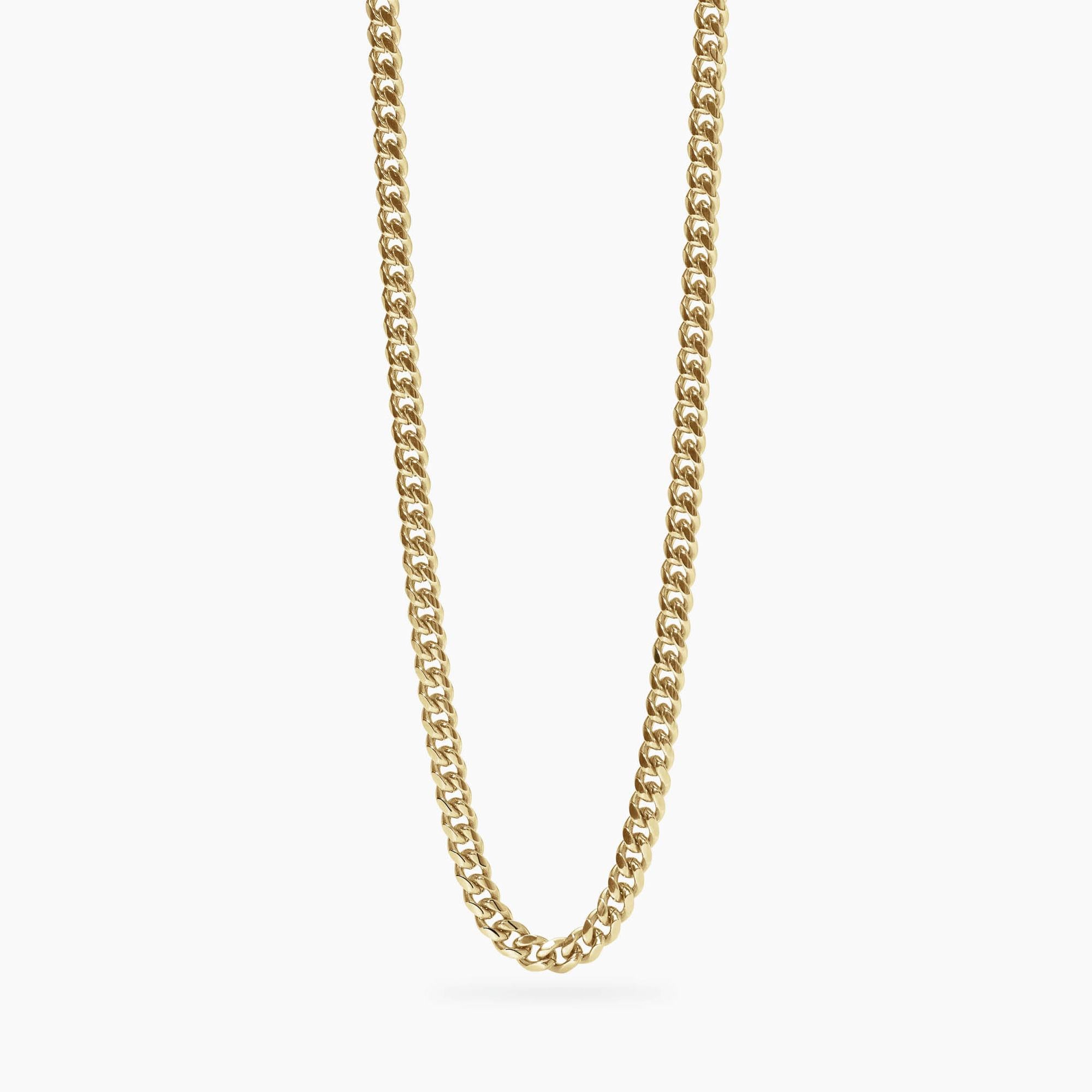Kidult Collana da Uomo dorata con catena groumette, Style 04 - 851083
