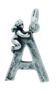 Giovanni Raspini Buchstabe A mit Engel-Anhänger – 6065