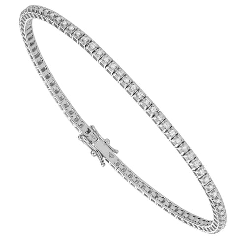 1,07 Karat quadratisches Tennisarmband – Länge 17,5 cm – BTQ060DI8