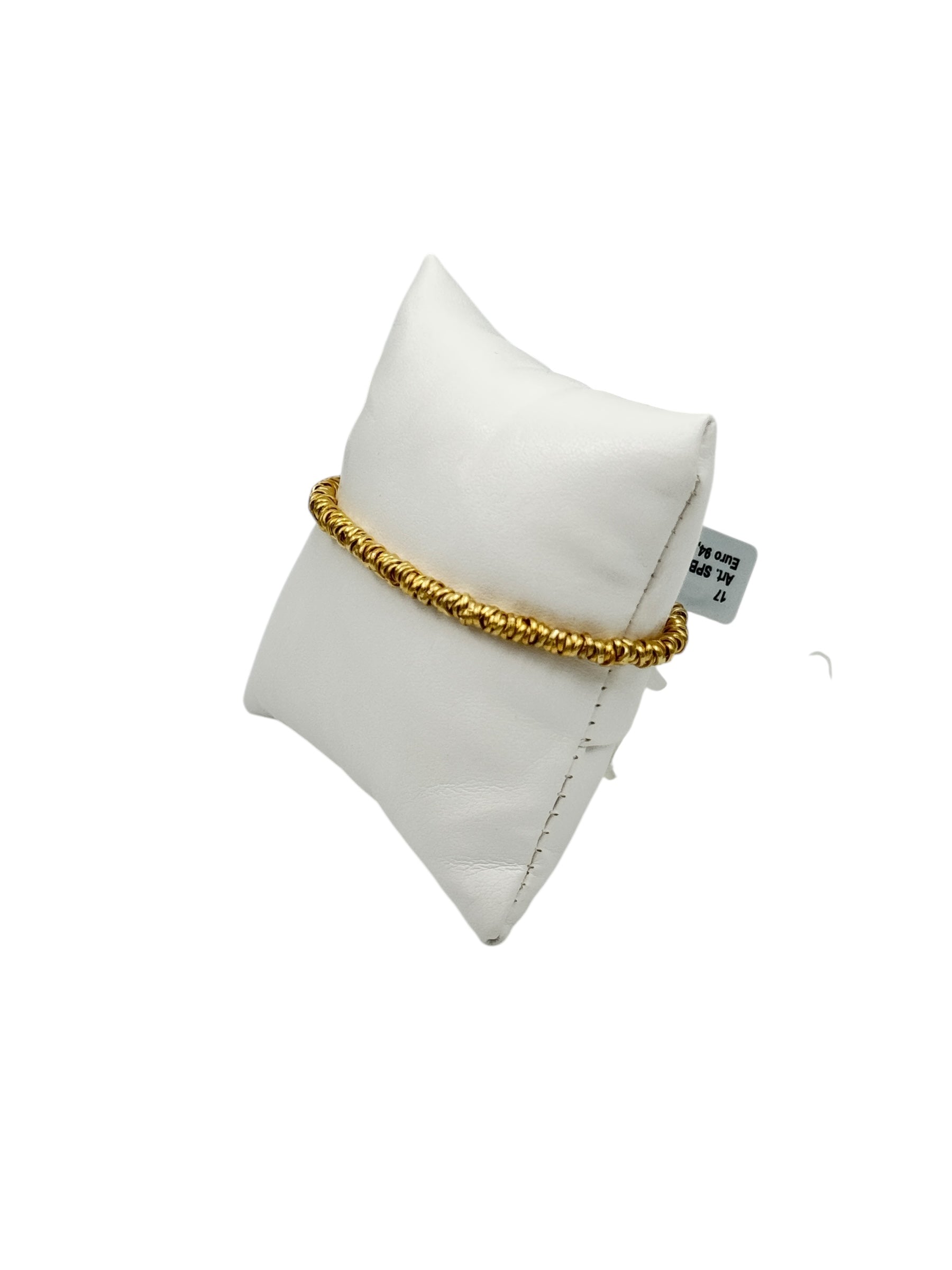Bracciale Spadarella in argento dorato, unisex, con anellini - SPBR268-oro