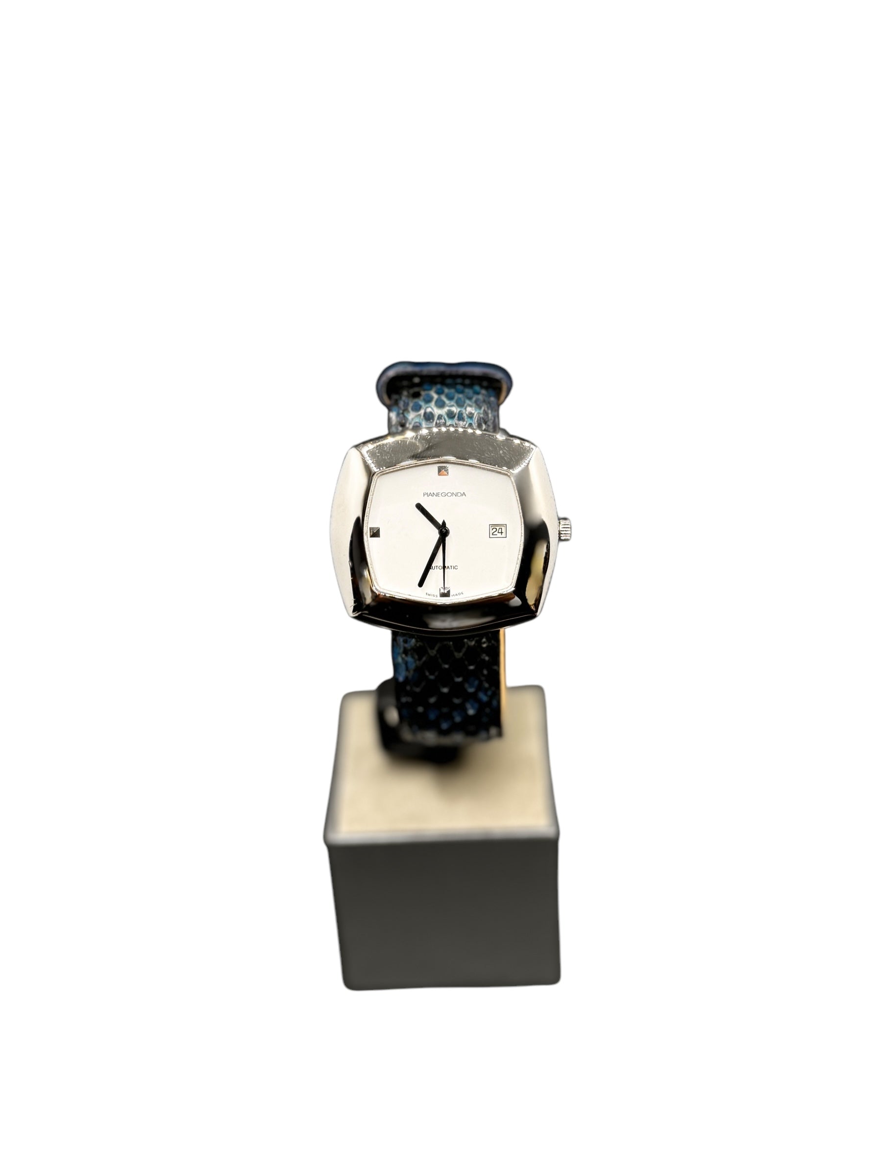 Pianegonda Unisex-Automatikuhr, 40 mm, Vintage-Kollektion – W002-1-Blau