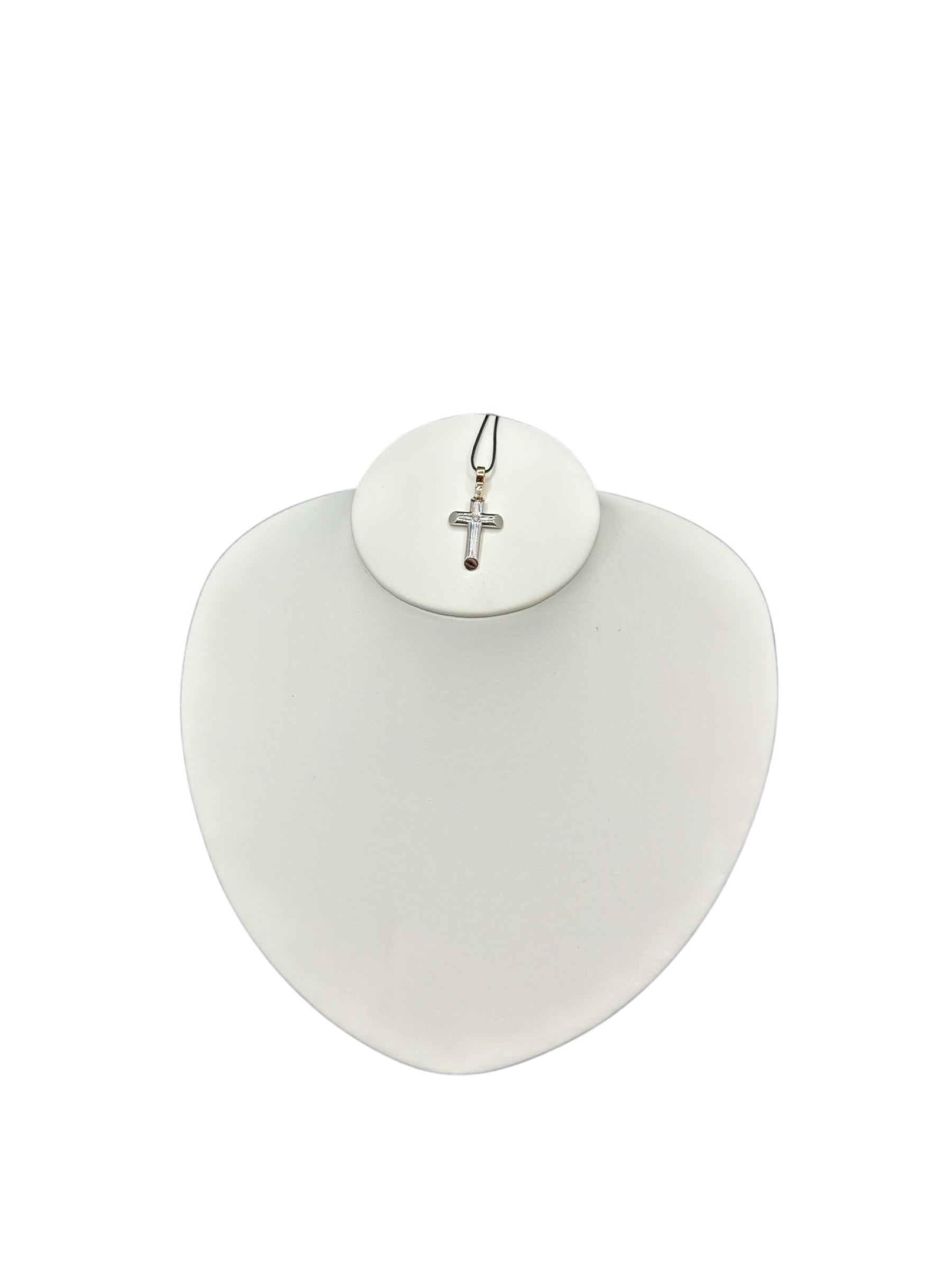 Kreuzanhänger aus Weißgold und Diamanten aus der Insignia Gold Collection – EPE102BR