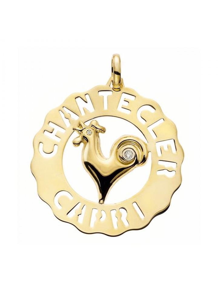 Ciondolo Logo Chantecler Oro giallo KT 18 - 42452